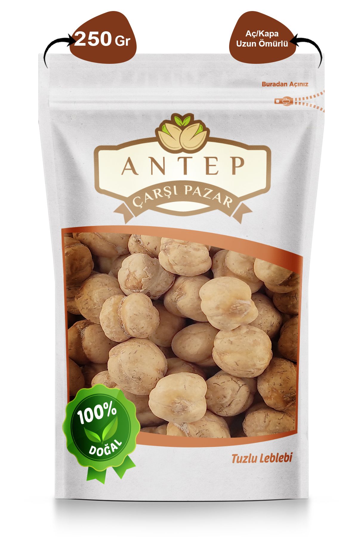 Antep Çarşı Pazar Tuzlu Sarı Leblebi Tavşanlı 250 gr