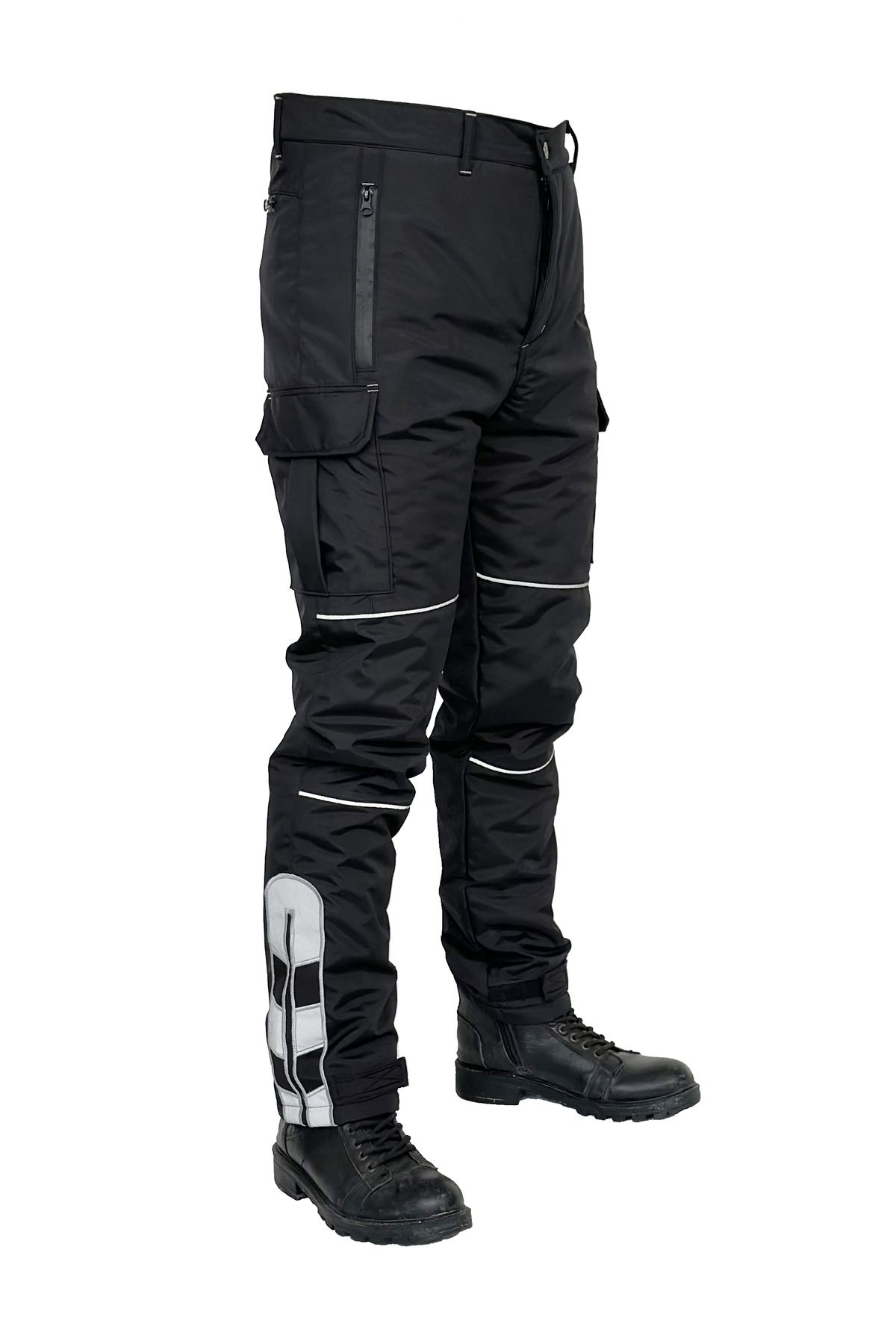 DRC Outdoor Rüzgar Geçirmez Kışlık Siyah Motorcu Pantolonu ( Yeni Yasaya Uygun )