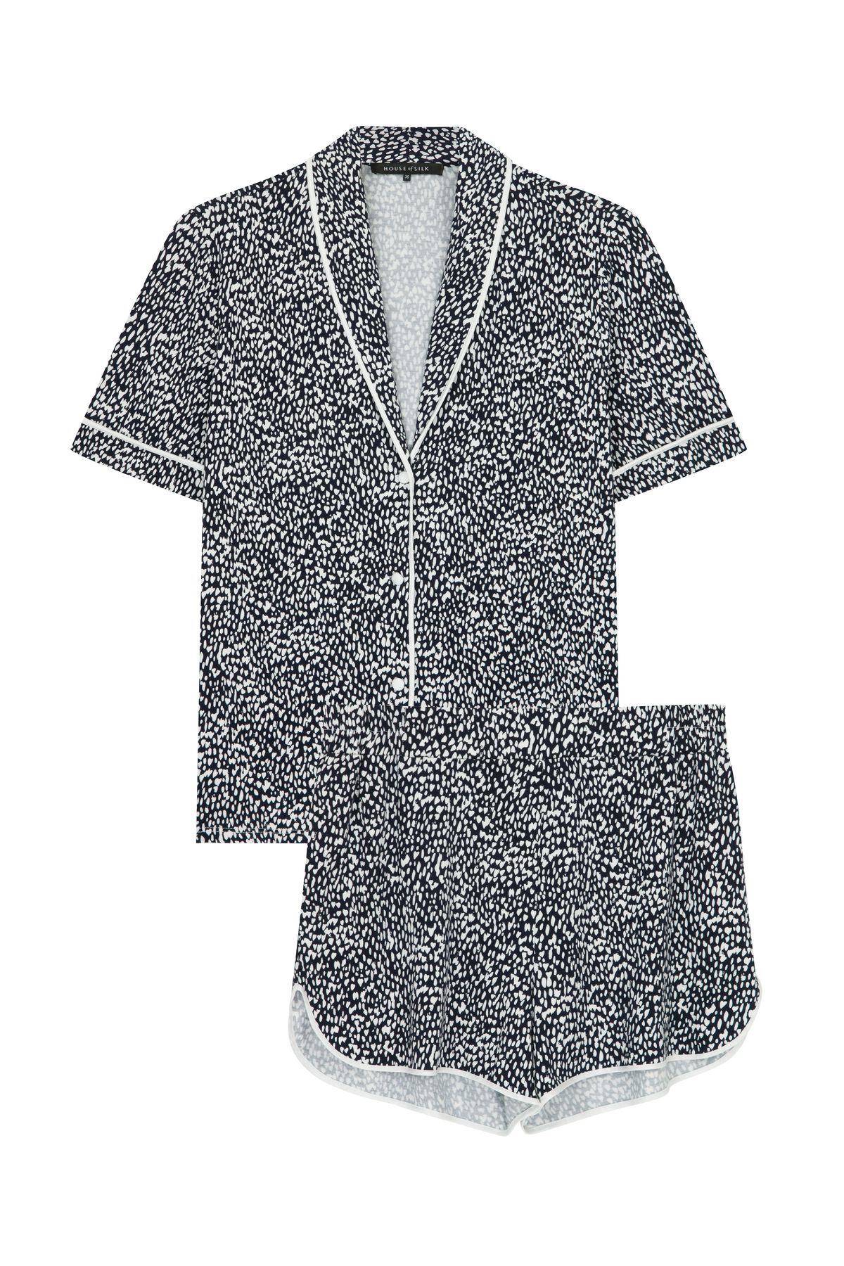 House of Silk Cutie Dots Viskon Pijama Şort Takım