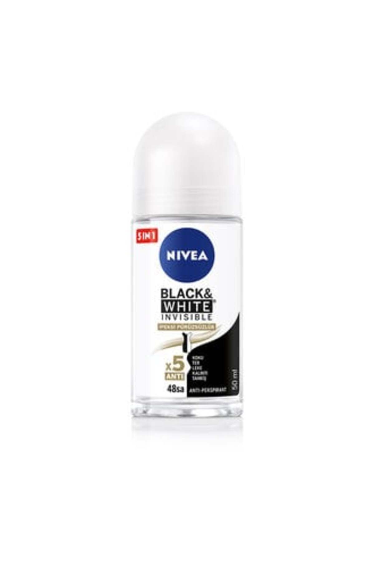 NIVEA Kadın Roll On Deodorant Black&White İpeksi Pürüzsüzlük 50 ml ( 1 ADET )