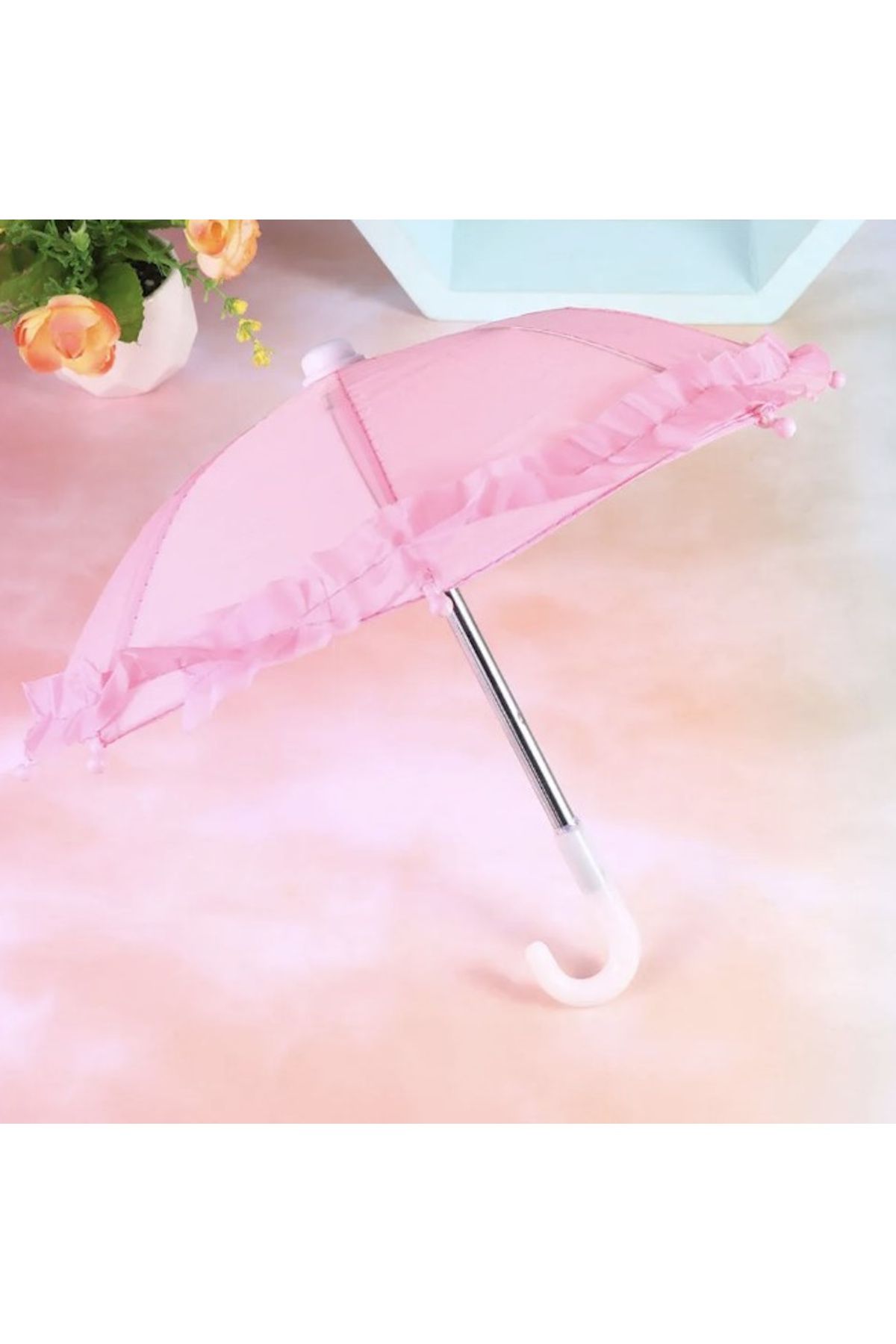 Kenpool Dekoratif Mini Dekor Minyatür Süs Yaratıcı Şemsiye Çap 30 Cm Uzunluk 22 Cm Asorti