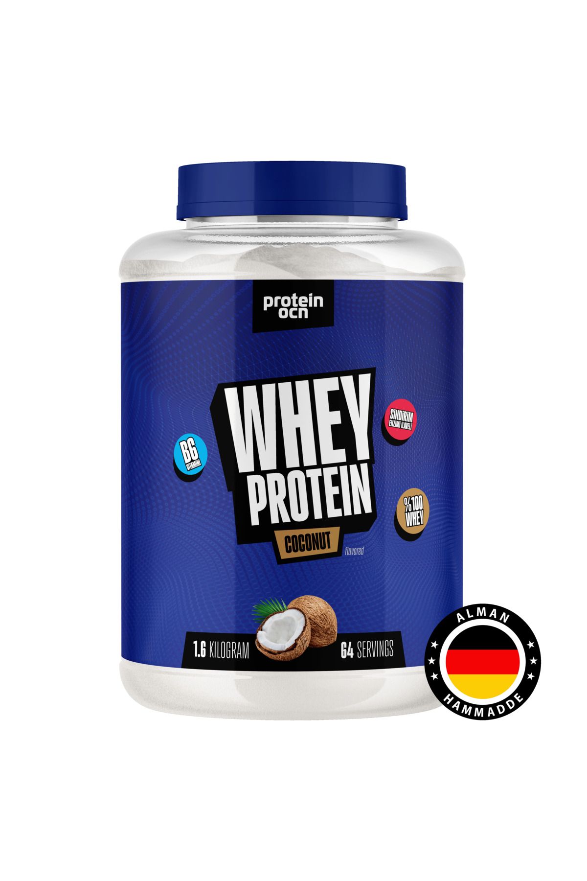 Proteinocean WHEY PROTEİN Hindistan Cevizi - 1.6kg - 64 servis