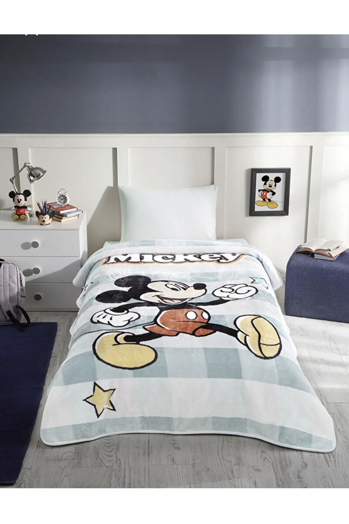 Özdilek Battaniye Tek Kişilik Lisanslı Mickey Star