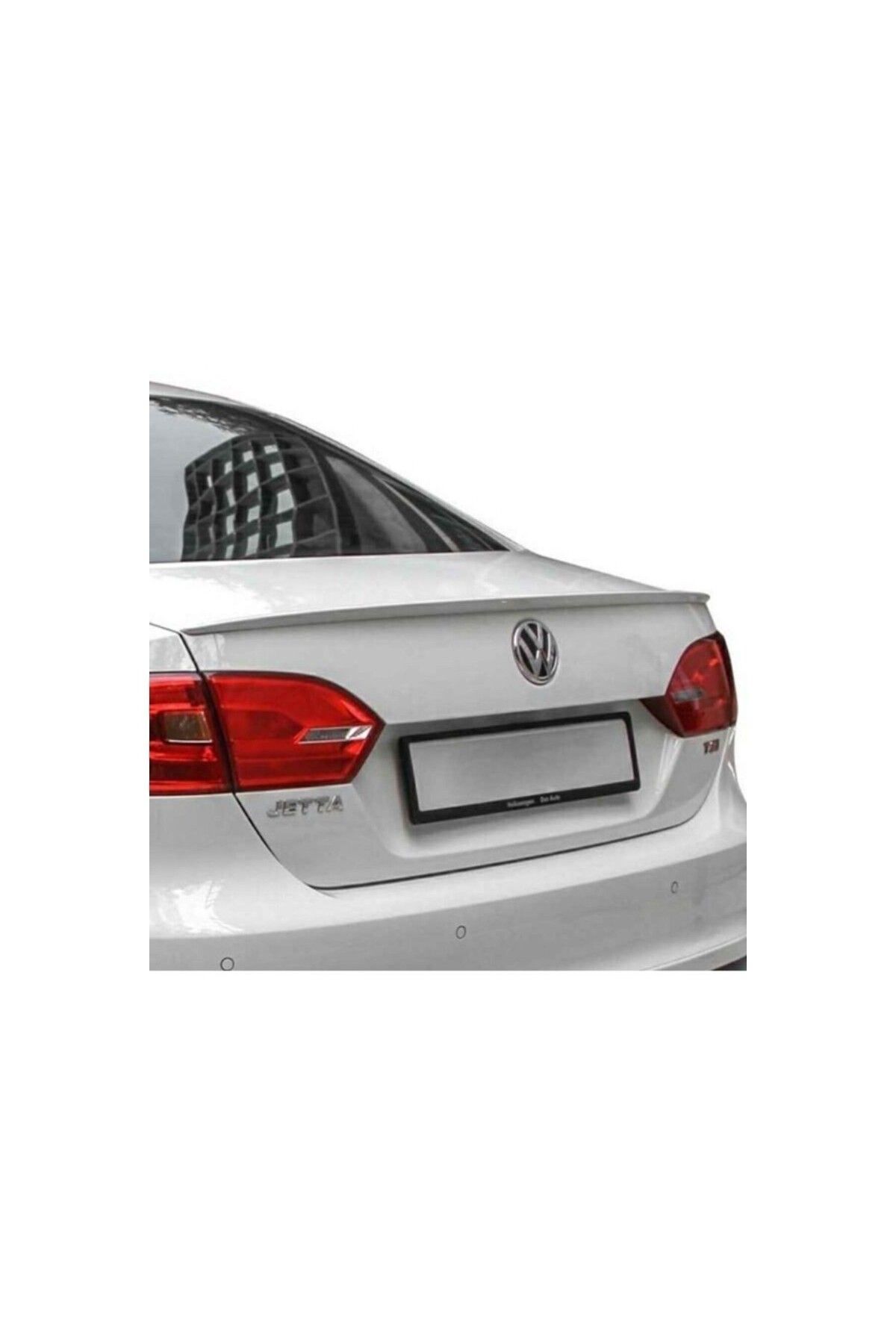 Fiber Volkswagen Jetta 2011-2014 Beyaz Spoyler Uyumlu