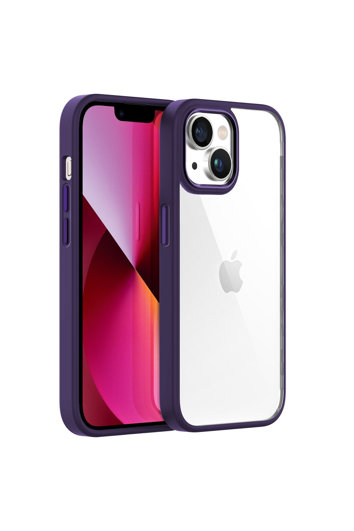 Buff iPhone 13 New Air Bumper Kılıf Purple