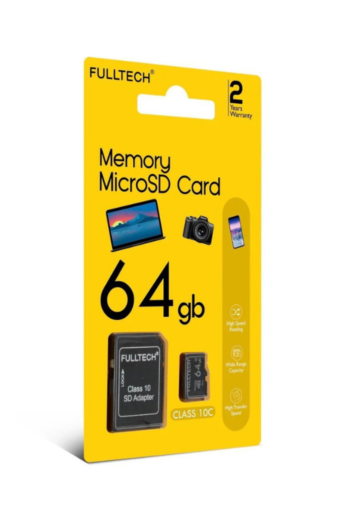 Fulltech ATAsoft 64 Gb Yüksek Kapasiteli Sd Card Veri Depolama Kamera Bilgisayar Uyumlu Hafıza Kartı