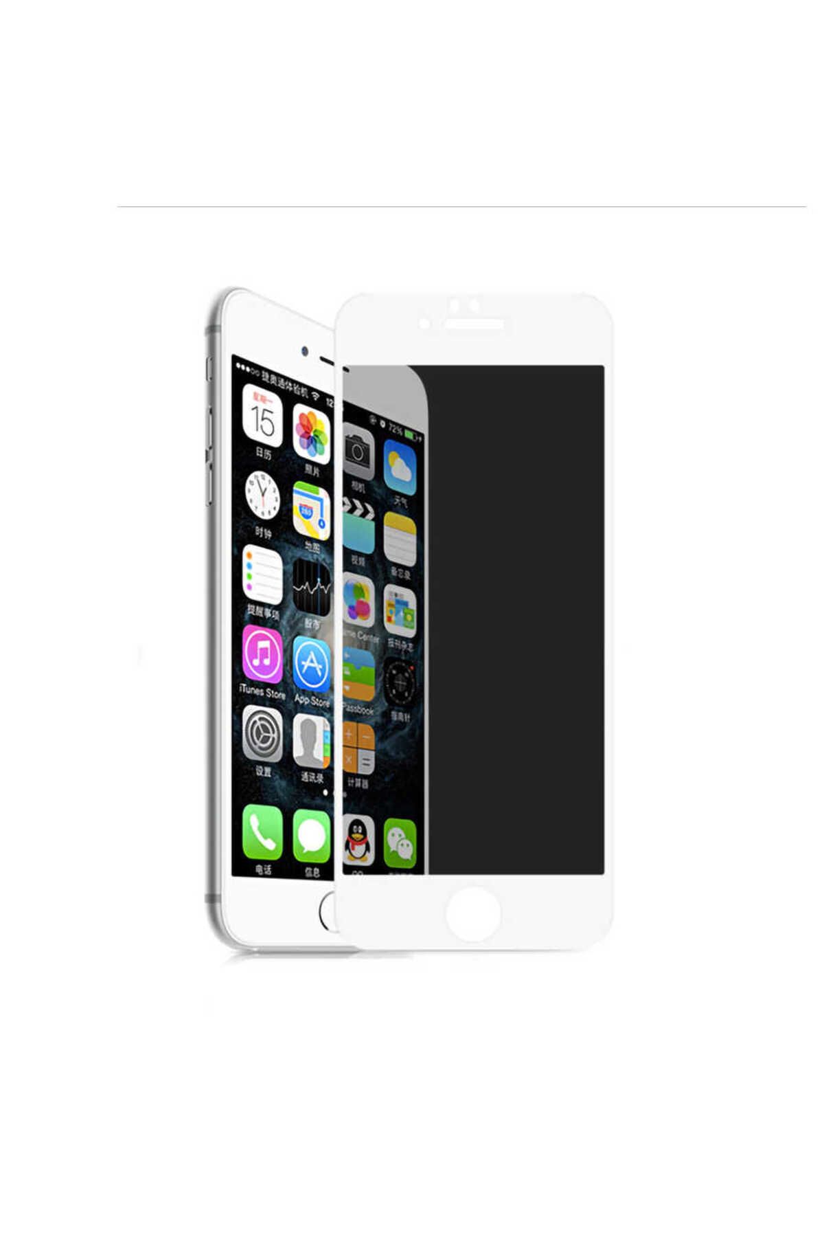 GRABONO Apple iPhone 7 Uyumlu Kırılmaz Ekranı Tam Kaplayan Nano Hayalet Ekran Koruyucu Beyaz