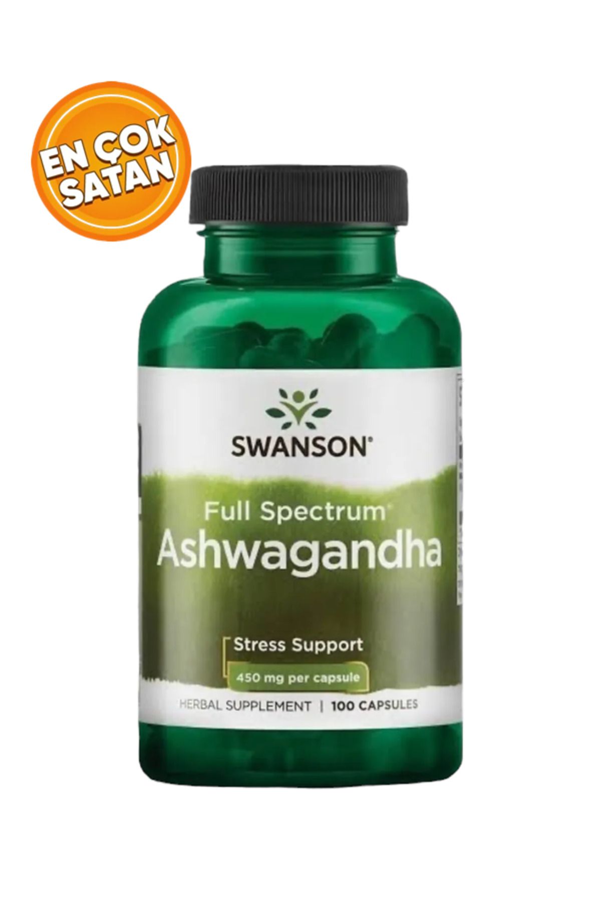 Genel Markalar SWANSON FULL SPECTRUM ASHWAGANDHA 450mg 100 kapsül