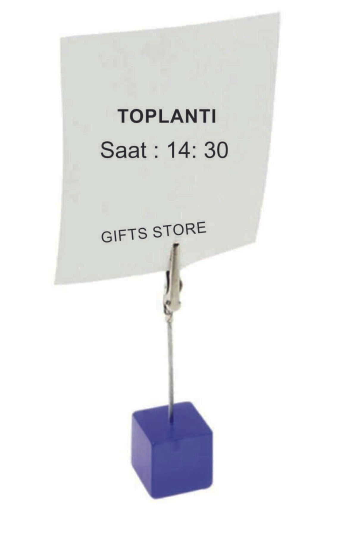 GIFTS STORE Küp Not Tutacağı Mavi ( Masa Üstü Küp Not Tutacağı )
