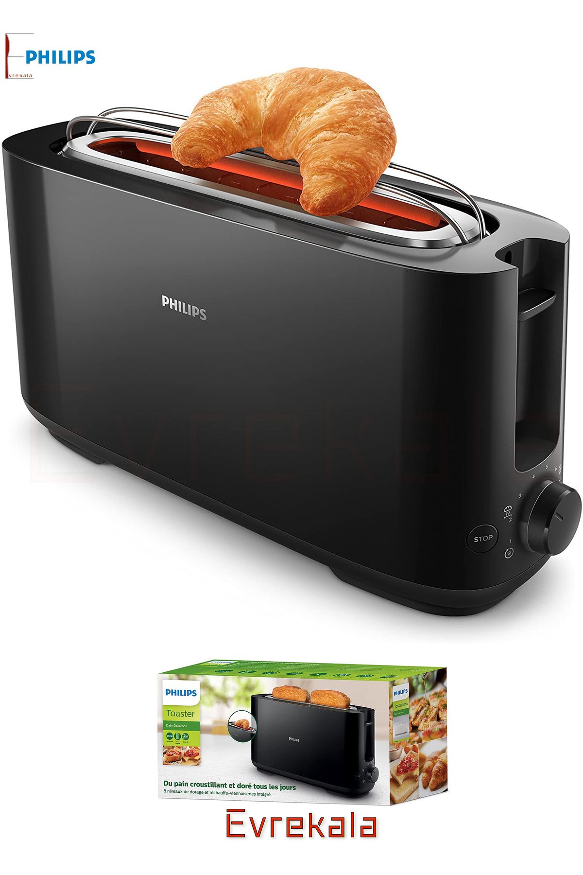 Philips Evrekala Shop Ekmek Kızartma Makinesi Philips Yeni Seri Çok Ayarlı Büyük-Yetkili Satıcı Evrekala-