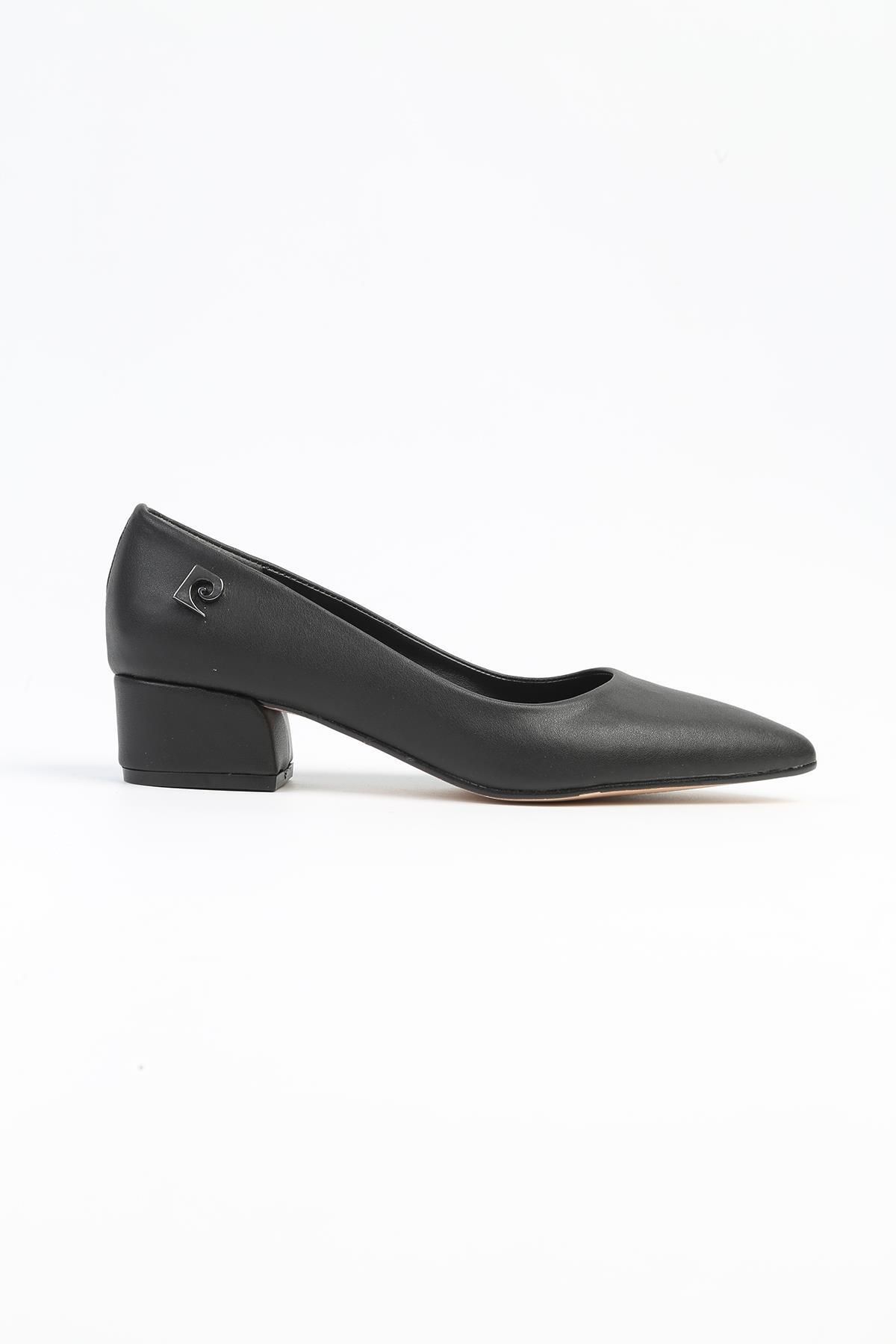 Pierre Cardin ® | PC-52566 - 3478 Siyah Cilt - Kadın Topuklu Ayakkabı
