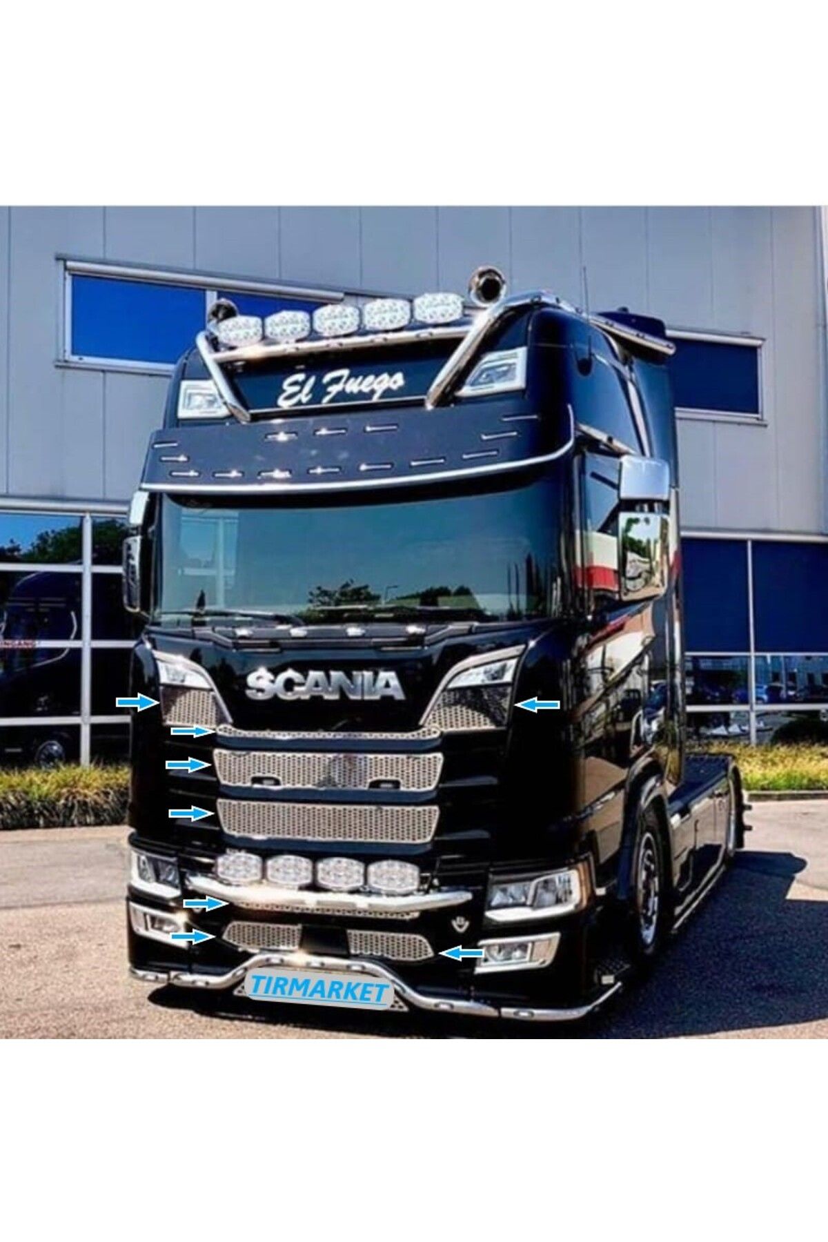 TIRMARKET Scania Ng R Seri Panjur Kromu 10 Parça Fiyatı Yorumları