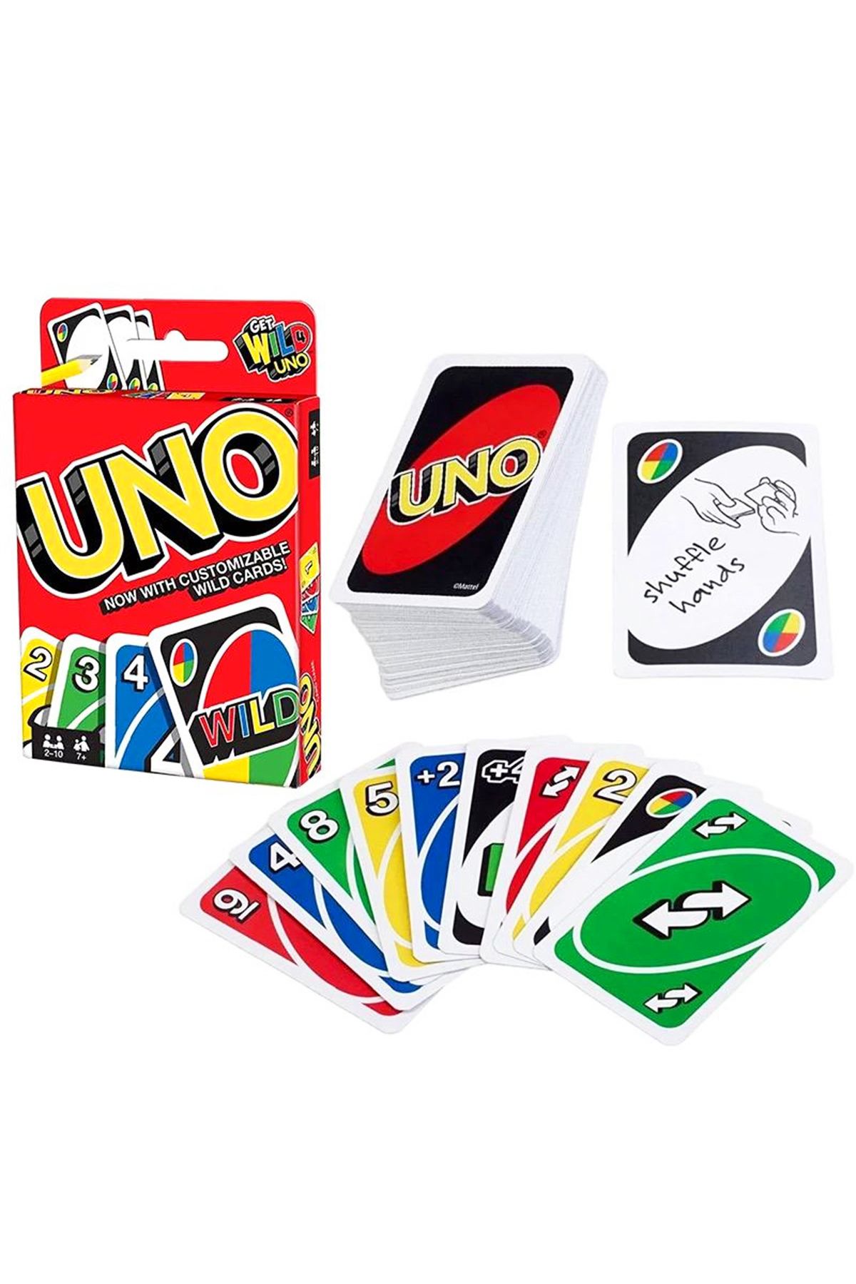 POPKONSOL Uno Oyun Aile Oyunu Set 112 Adet Uno Kart Oyunu