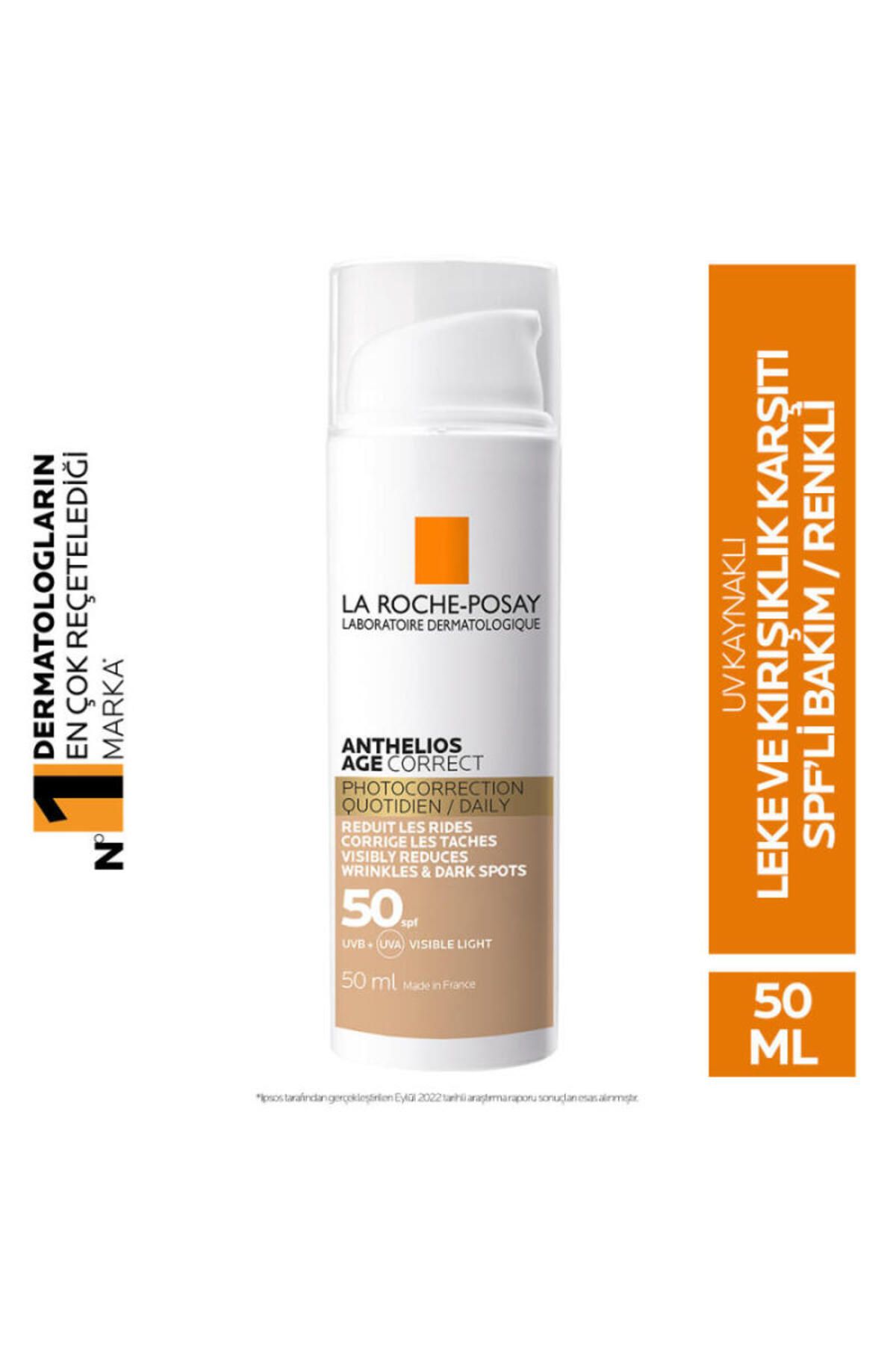 La Roche Posay SPF 50 - Yaşlanma Karşıtı Renkli Güneş Kremi 50ml Anthelios Age Correct