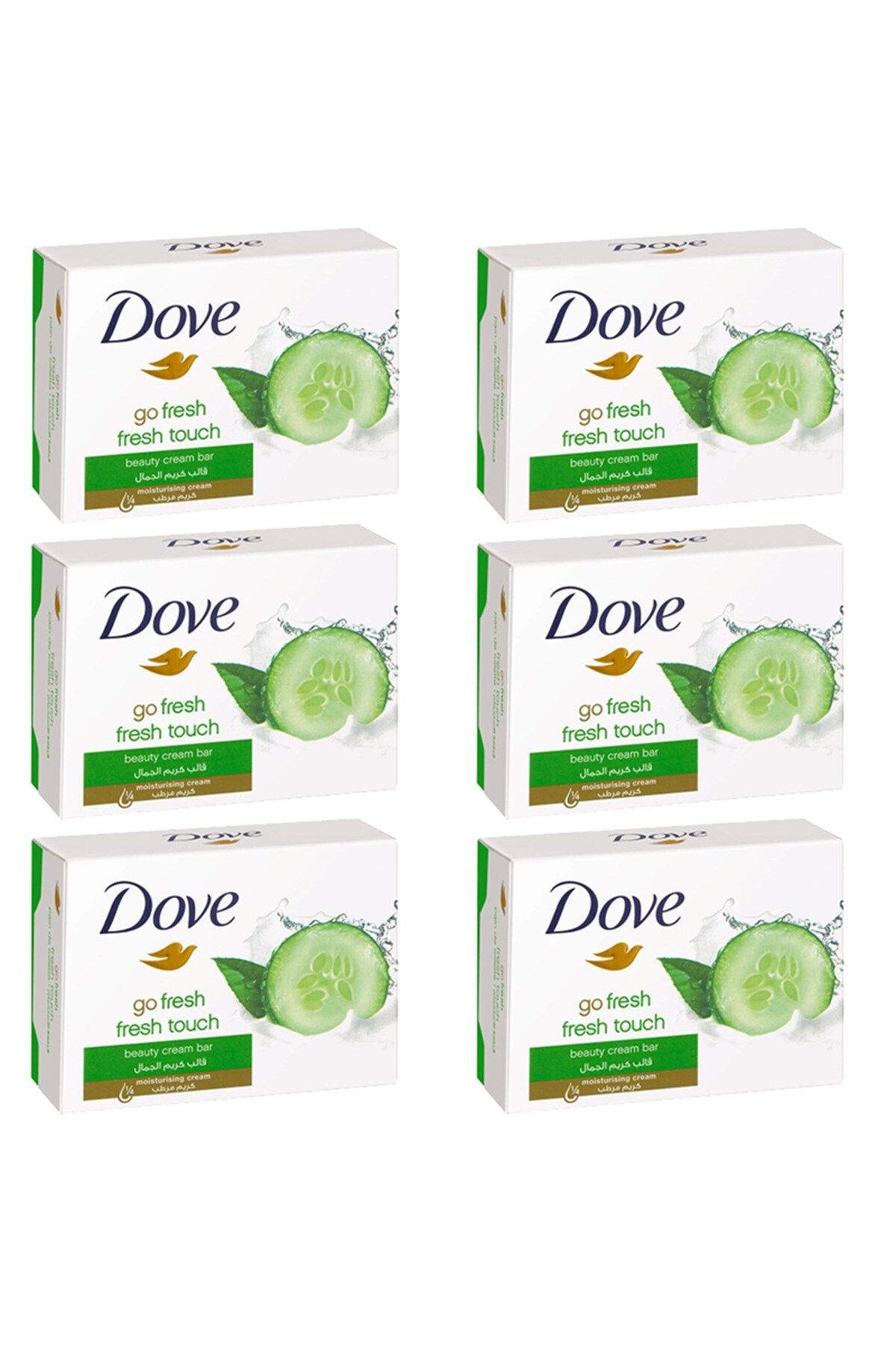 Dove Güzellik Sabunu Cream Bar Fresh Touch 100 gr 6 Lı Ekonomik Paket