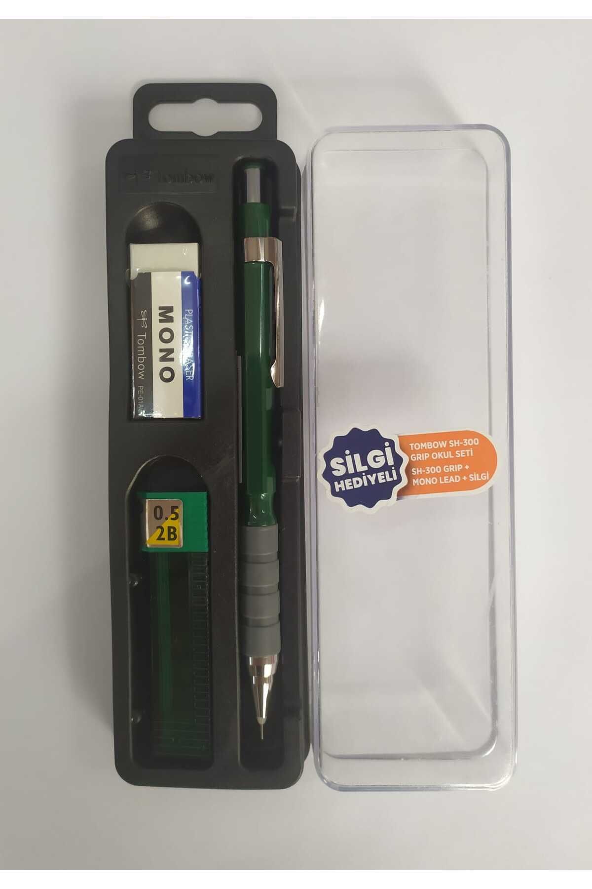 Tombow Sh-300 Grip 0,5mm Plastik Kutulu Set Neon Yeşil Renkli
