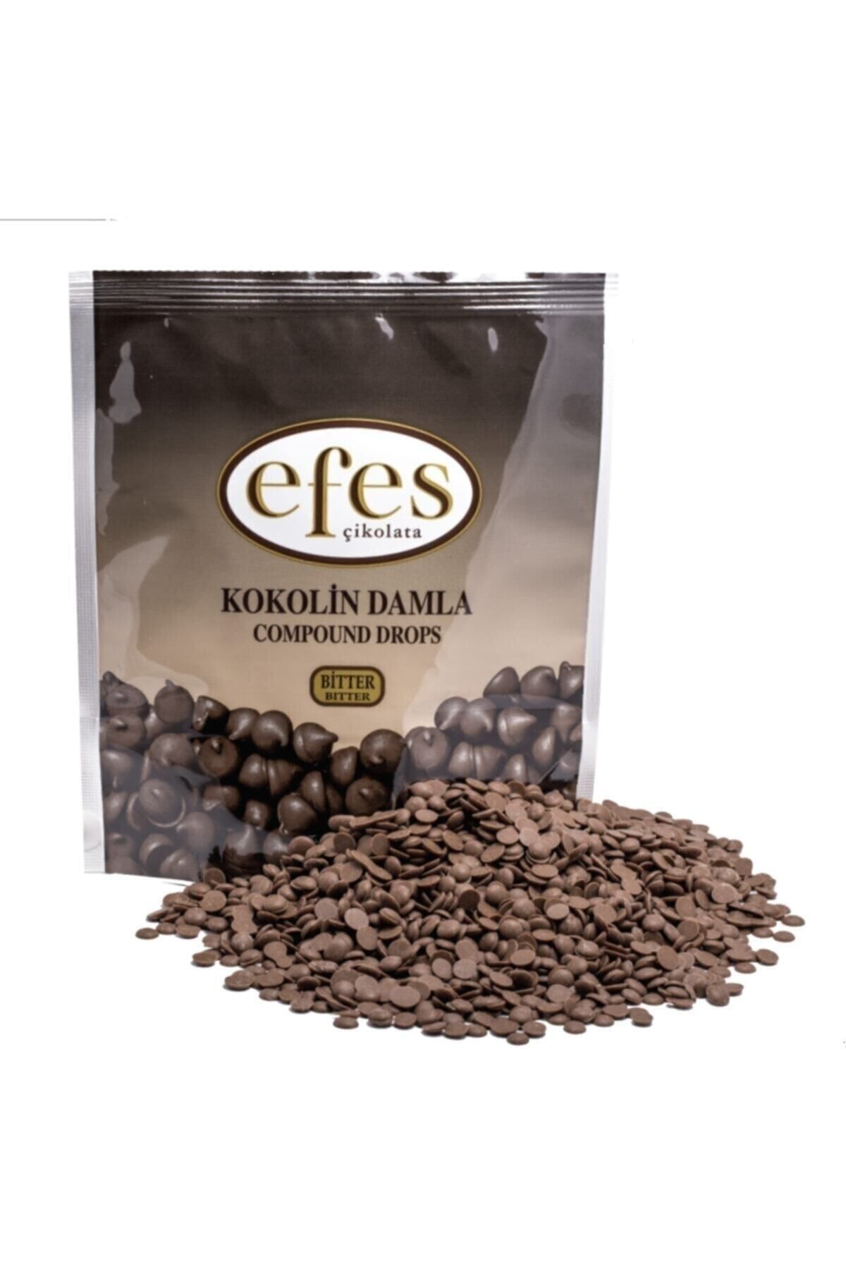 EFES ÇİKOLATA Efes Bitter Kokolin Damla Çikolata 1000 gr