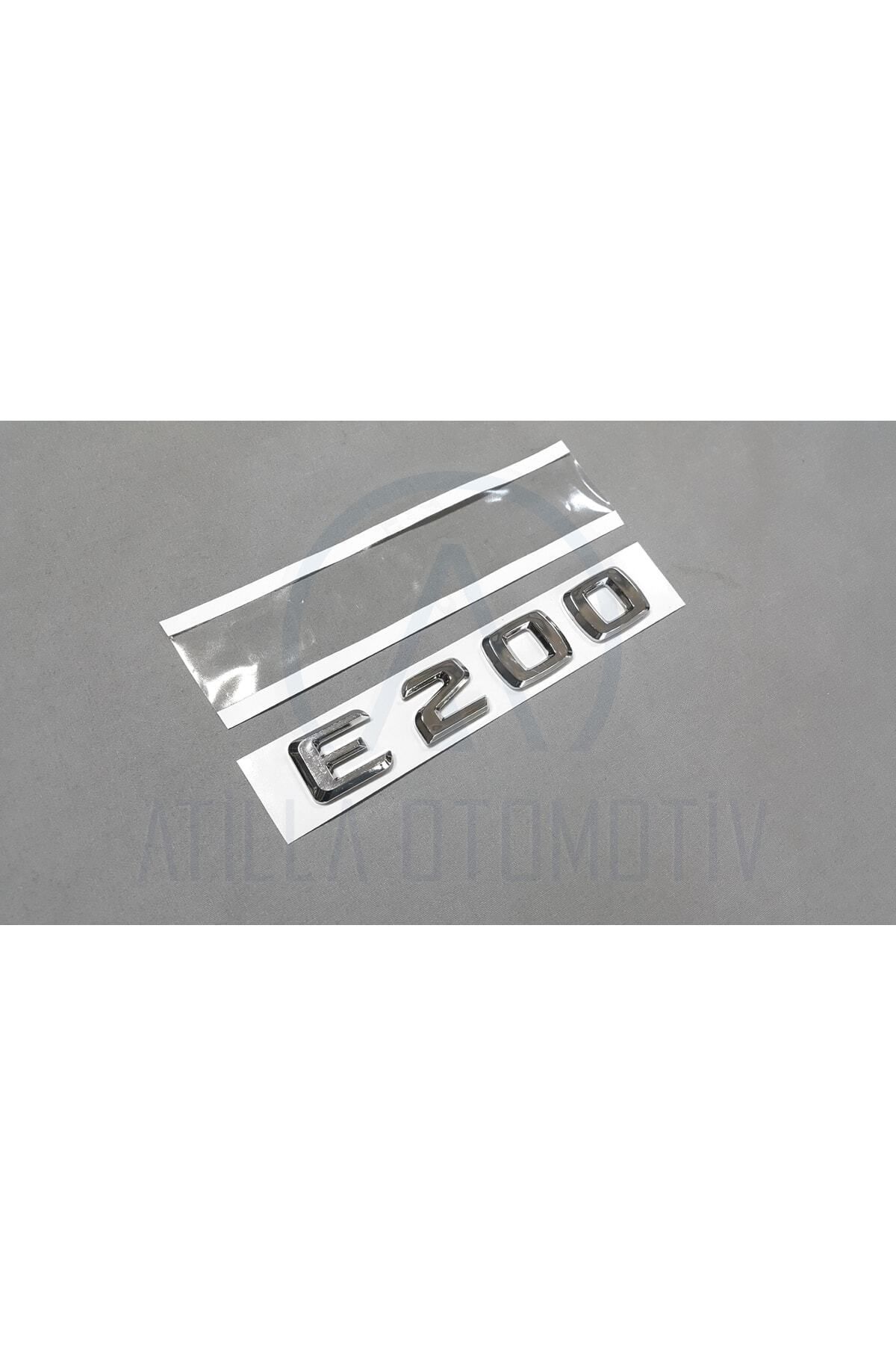 EDEXPORT Mercedes E Serisi W212 S212 2009-2013 Uyumlu E200 Bagaj Yazısı Krom