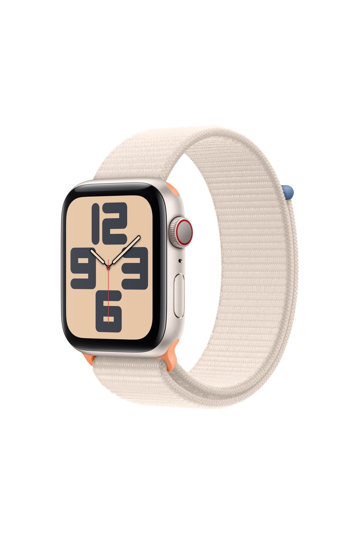 Apple Watch SE GPS + Cellular 44mm Yıldız Işığı Alüminyum Kasa ve Yıldız Işığı Spor Loop