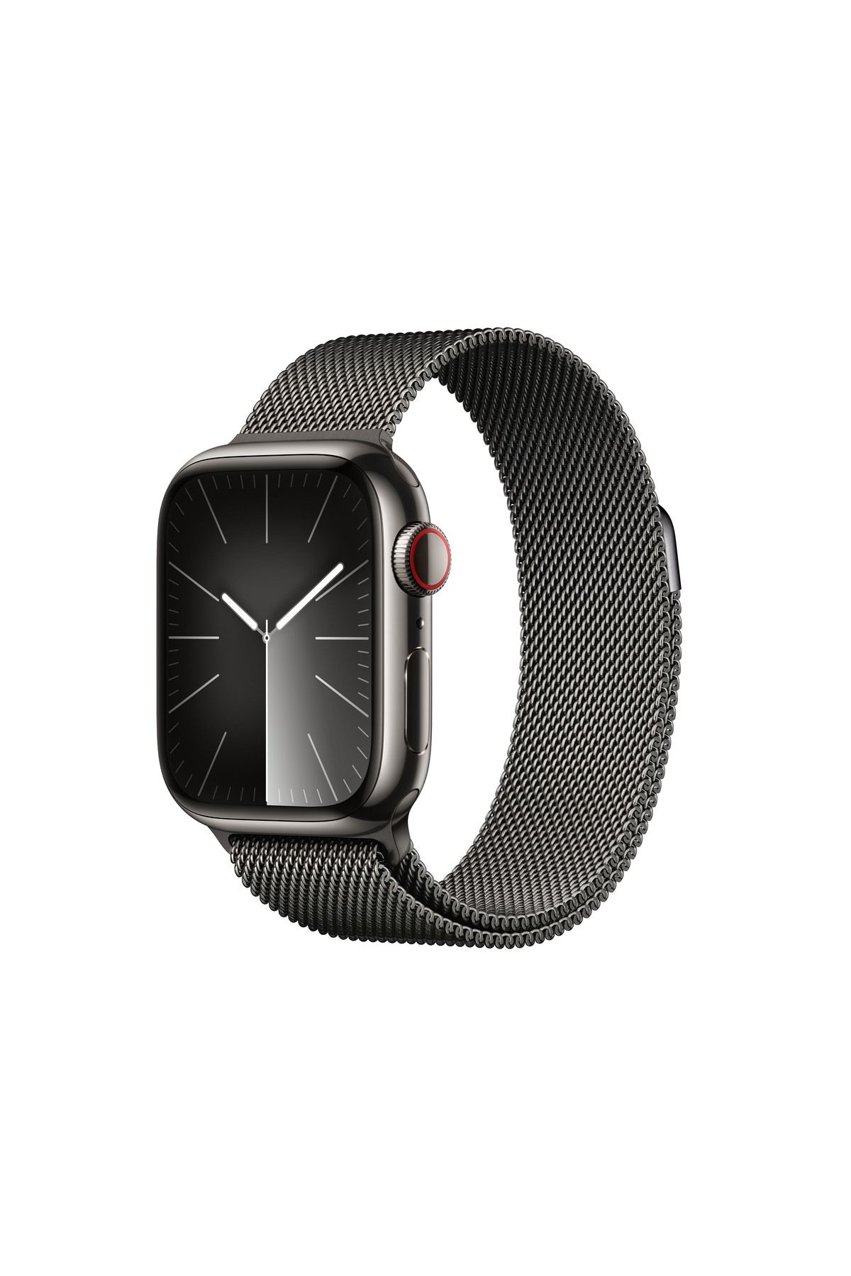 Apple Watch Series 9 GPS + Cellular 41mm Grafit Paslanmaz Çelik Kasa ve Grafit Milano Loop