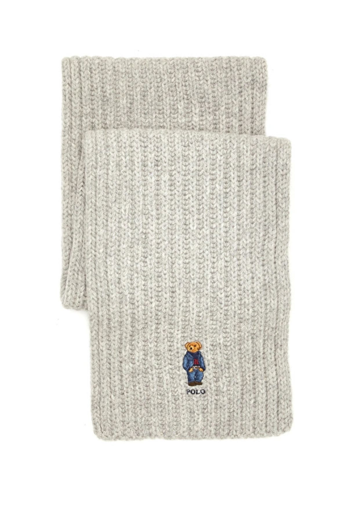 Ralph Lauren Polo Bear Rib-Knit Scarf