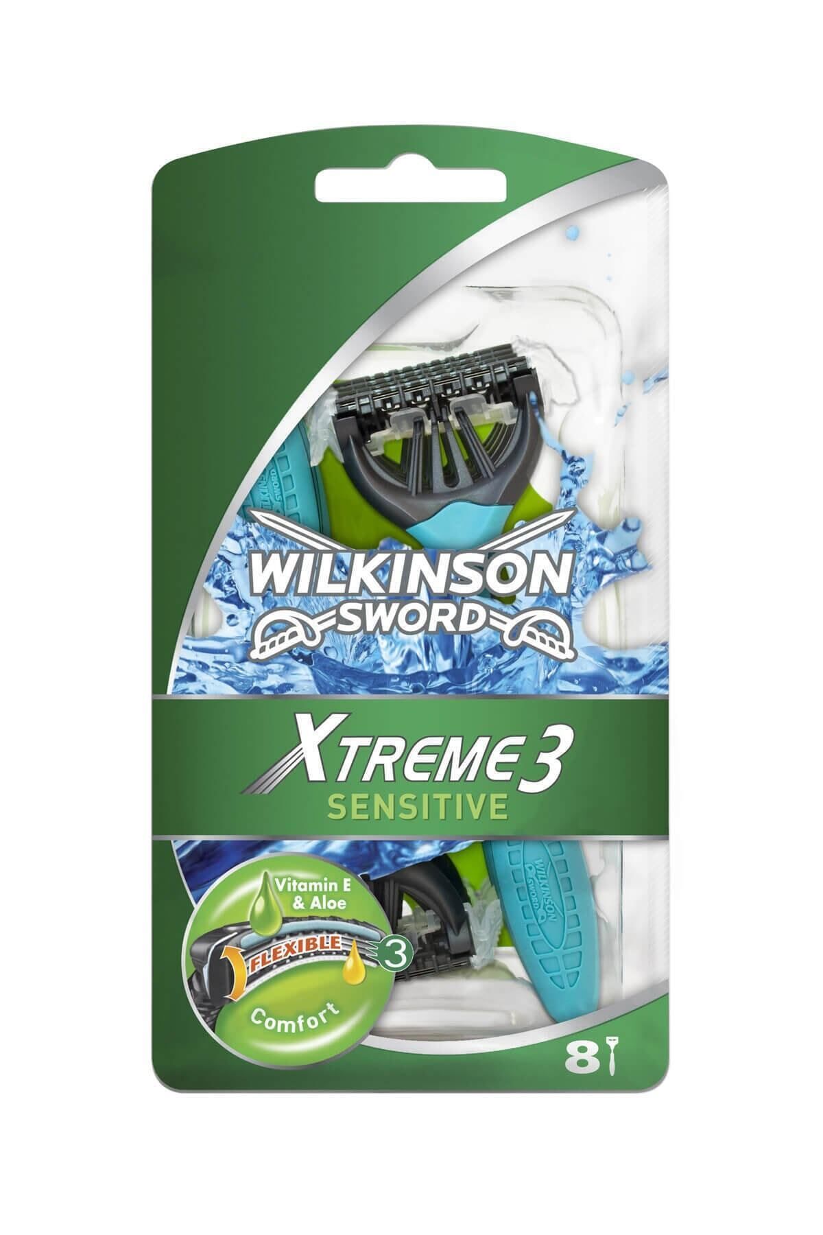 Wilkinson Xtreme 3 - Oynar Başlıklı Kullan At Tıraş Bıçağı 8'Li Paket