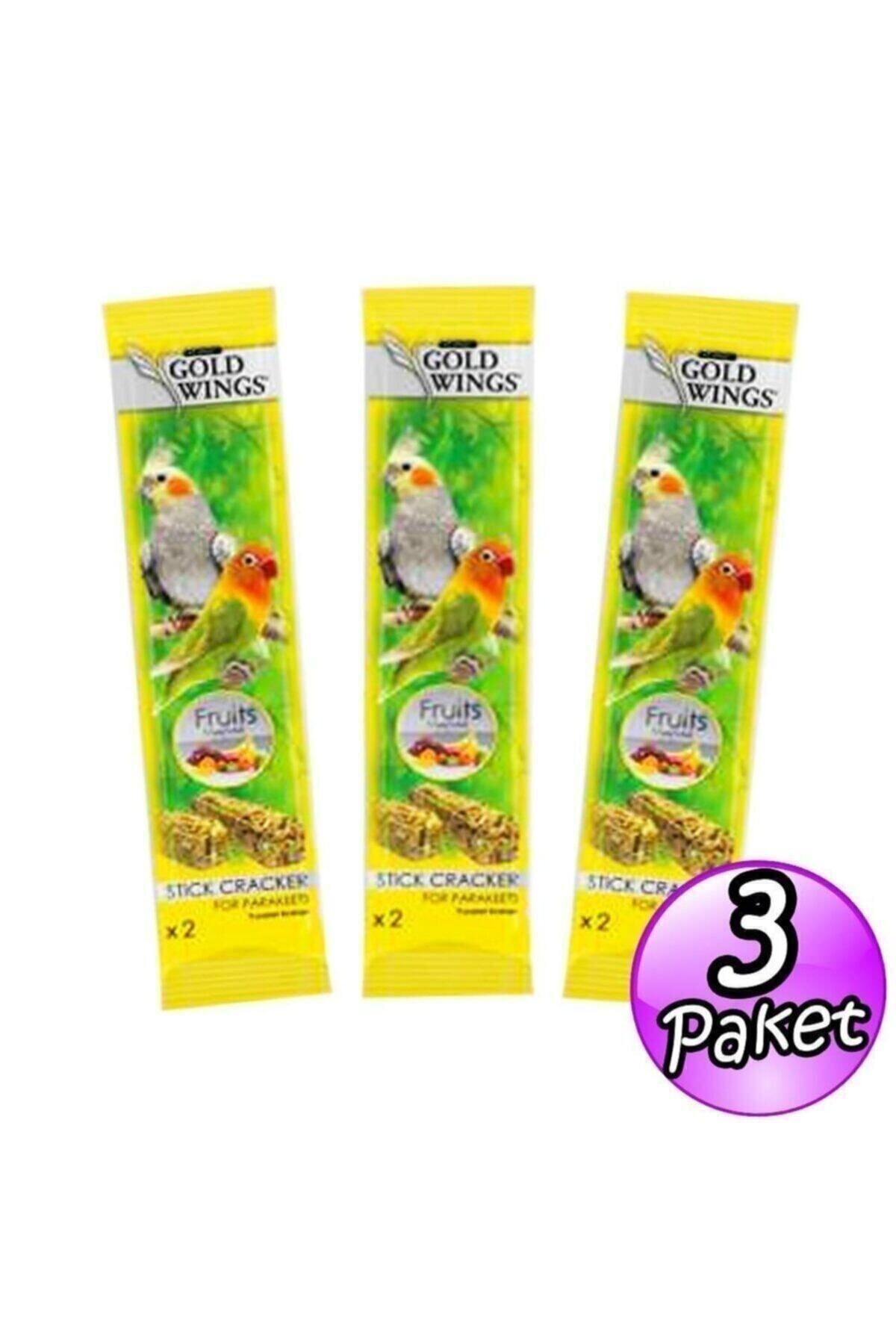 Gold Wings Goldwings Classic Meyveli Paraket Sultan-cennet Papağanı Krakeri 2'li X 3 Adet