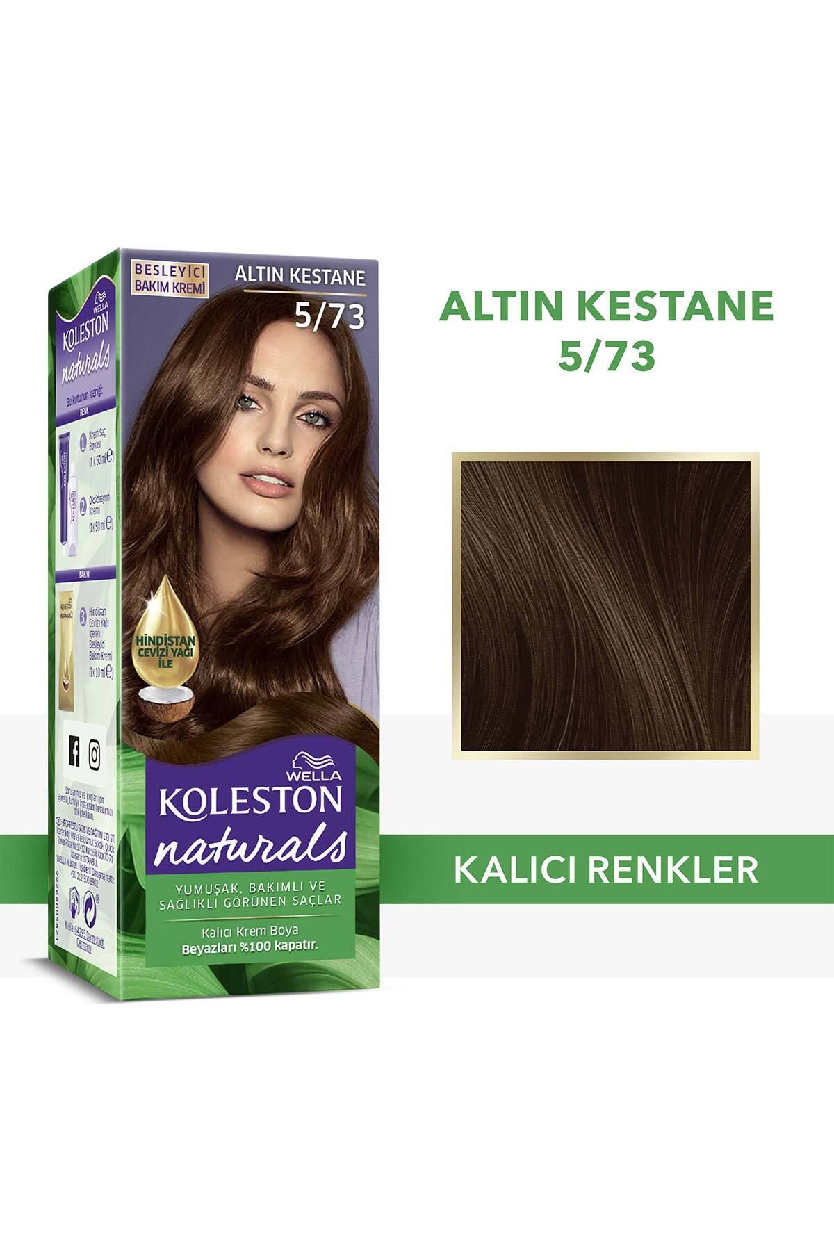 Wella Koleston Naturals Saç Boyası 5/73 Altın Kestane