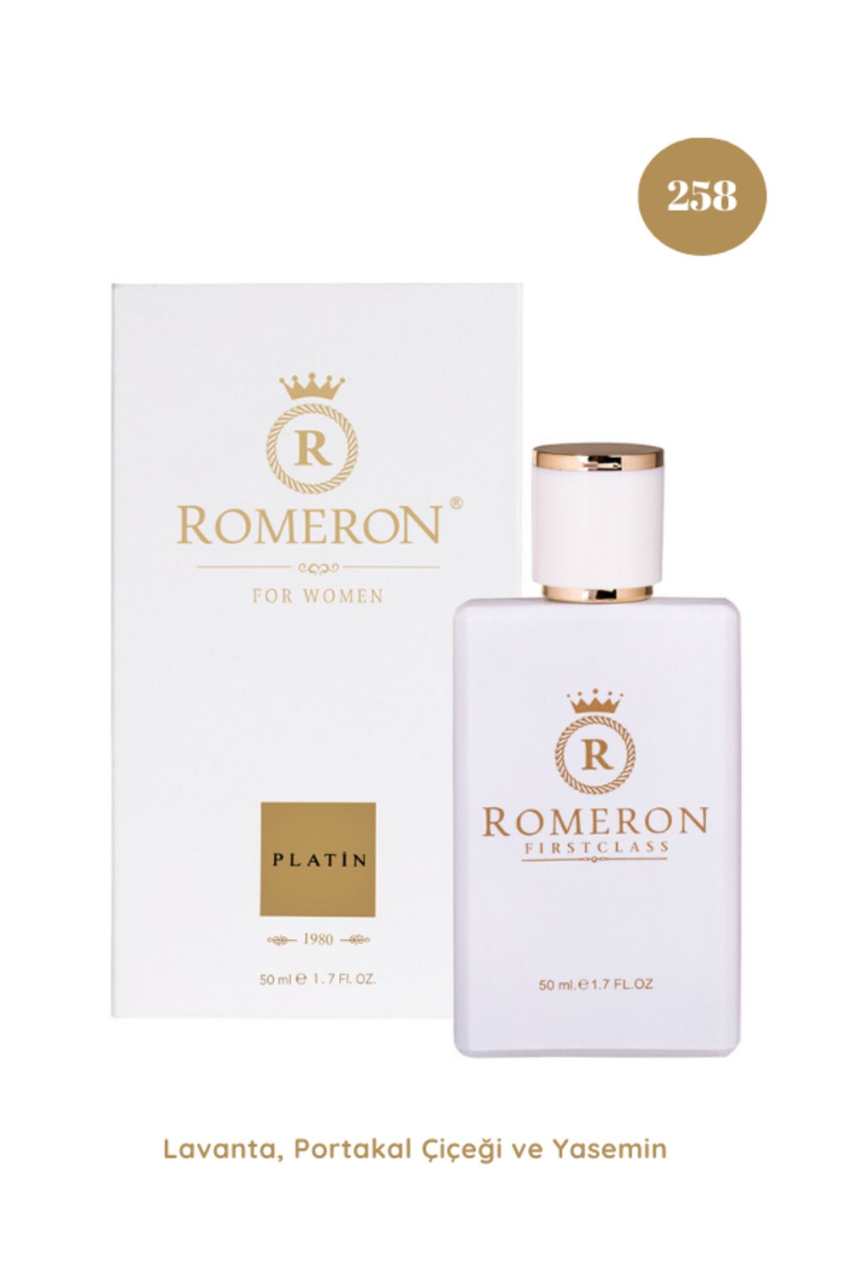 ROMERON 258 Platin Kadın Parfüm Edp 50ml