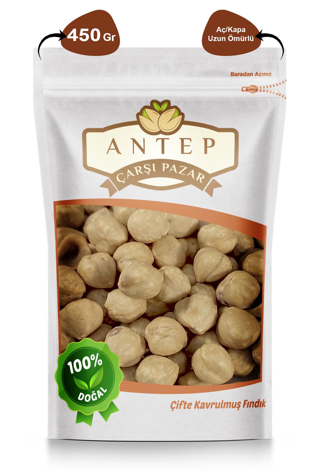 Antep Çarşı Pazar Fındık Içi Giresun Çifte Kavrulmuş | 450 Gr.