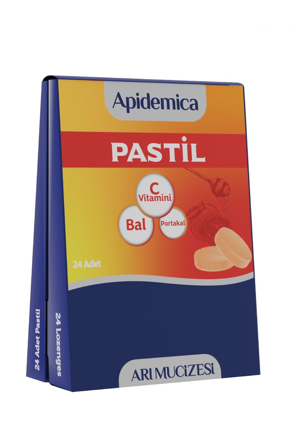 Arı Mucizesi Apidemica Pastil (portakal, Bal Ve C Vitamini)