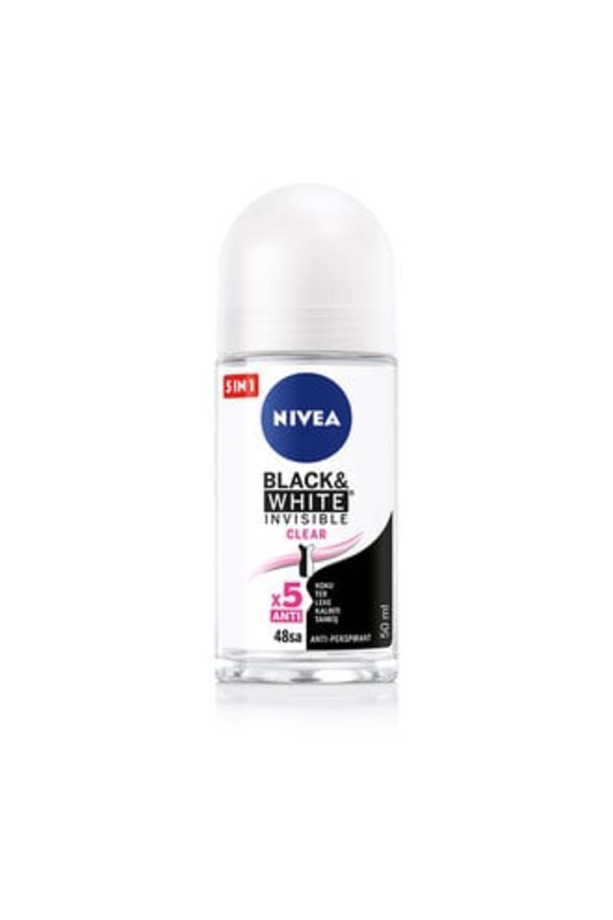 NIVEA Kadın Black&White Invisible Clear Roll-on Deodorant 50 ml ( 1 ADET )