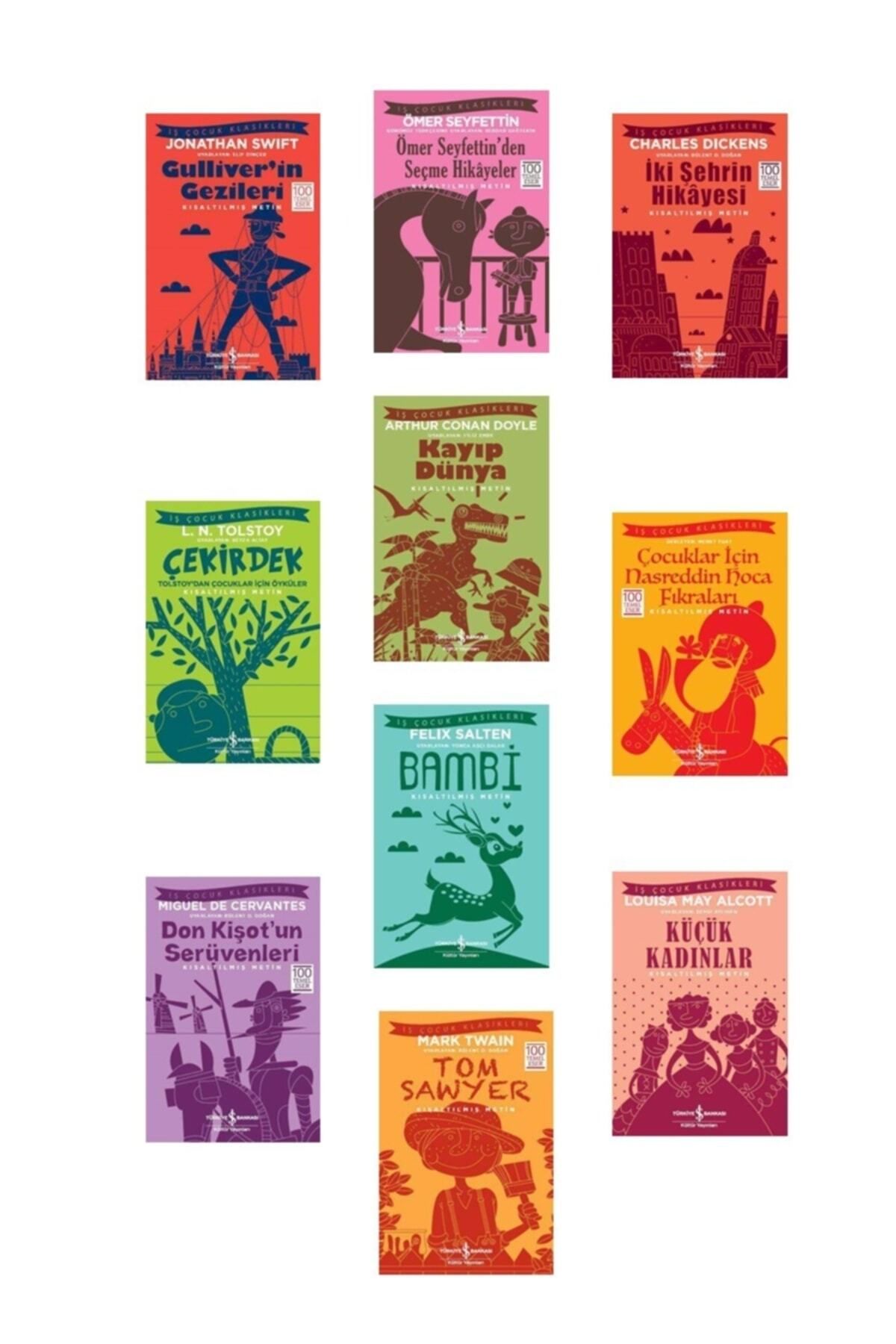 Türkiye İş Bankası Kültür Yayınları Ilköğretim Dünya Çocuk Klasikleri Yüz Temel Eser 10 Kitap Set - Kolektif
