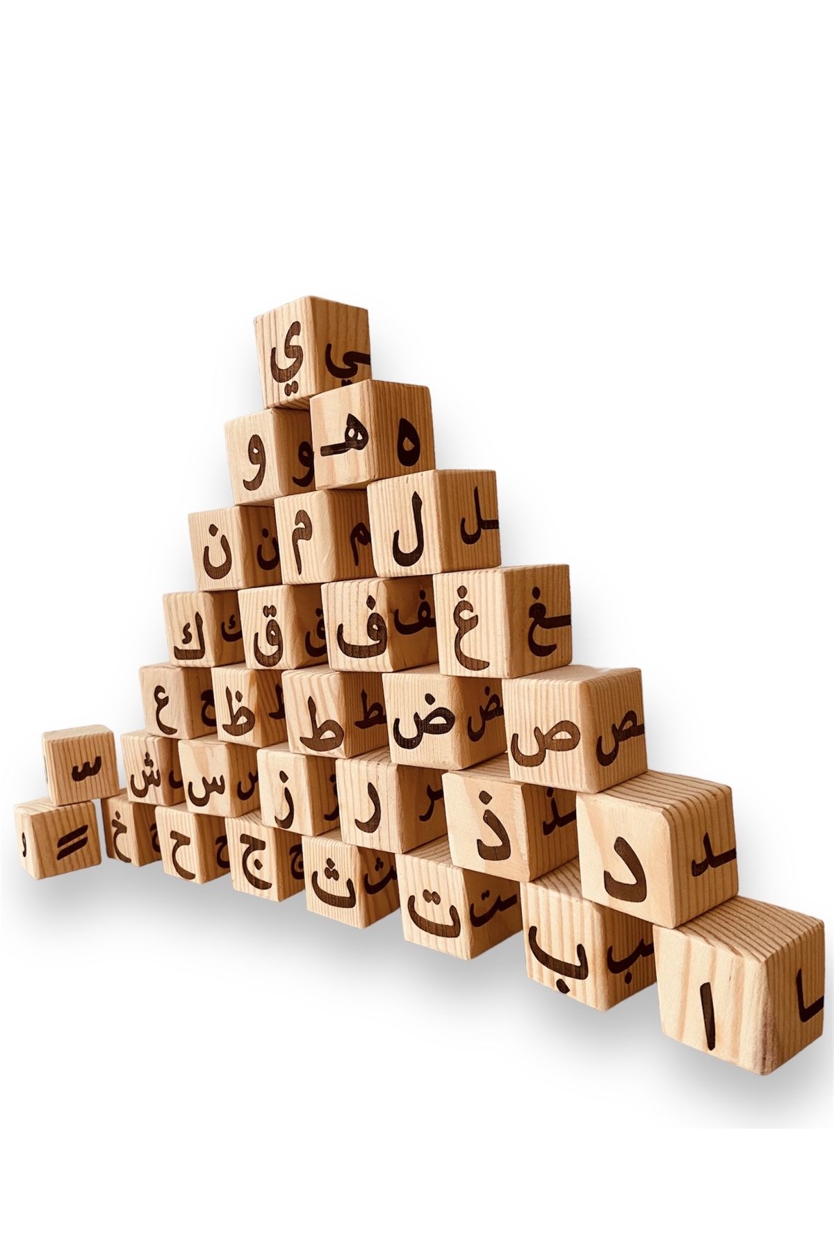Rozana Shop Eğitici Ahşap Kuran Harf Küpleri Kelime Oluştur Ve Oku Arapça Elif Ba 30 Adet Kartlar Hediye ?