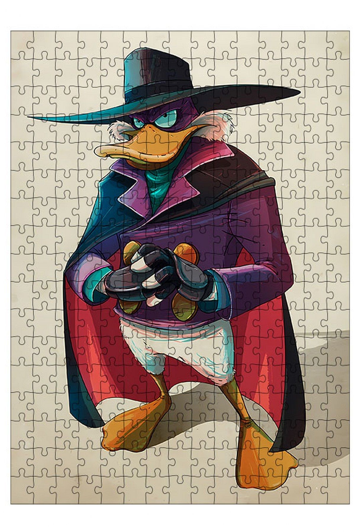 ekart Ahşap Mdf Puzzle Yapboz Darkwing Duck 255 Parça 35*50 cm
