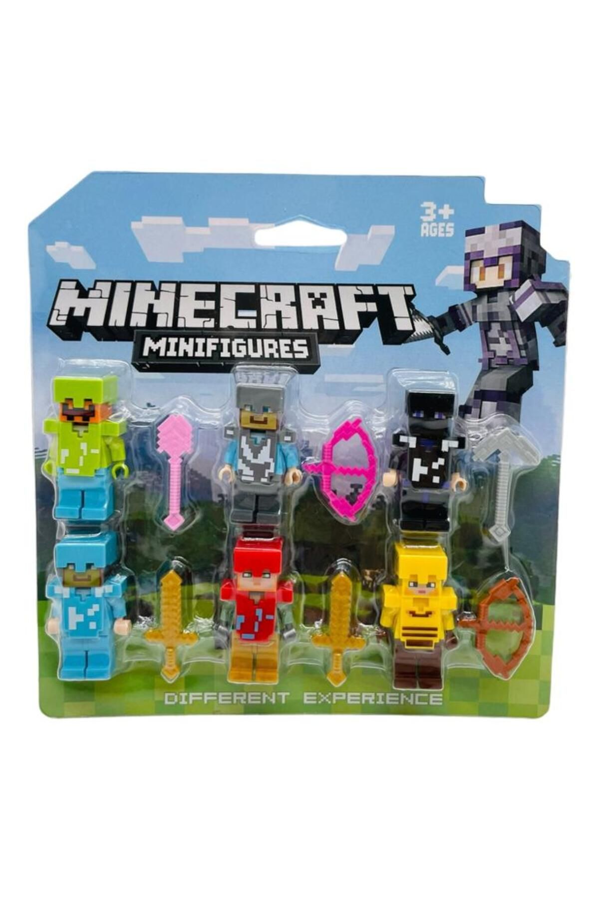 Minecraft Büyük Maceralar Küçük Figürler Legolarla Uyumlu 6'lı Figür Seti