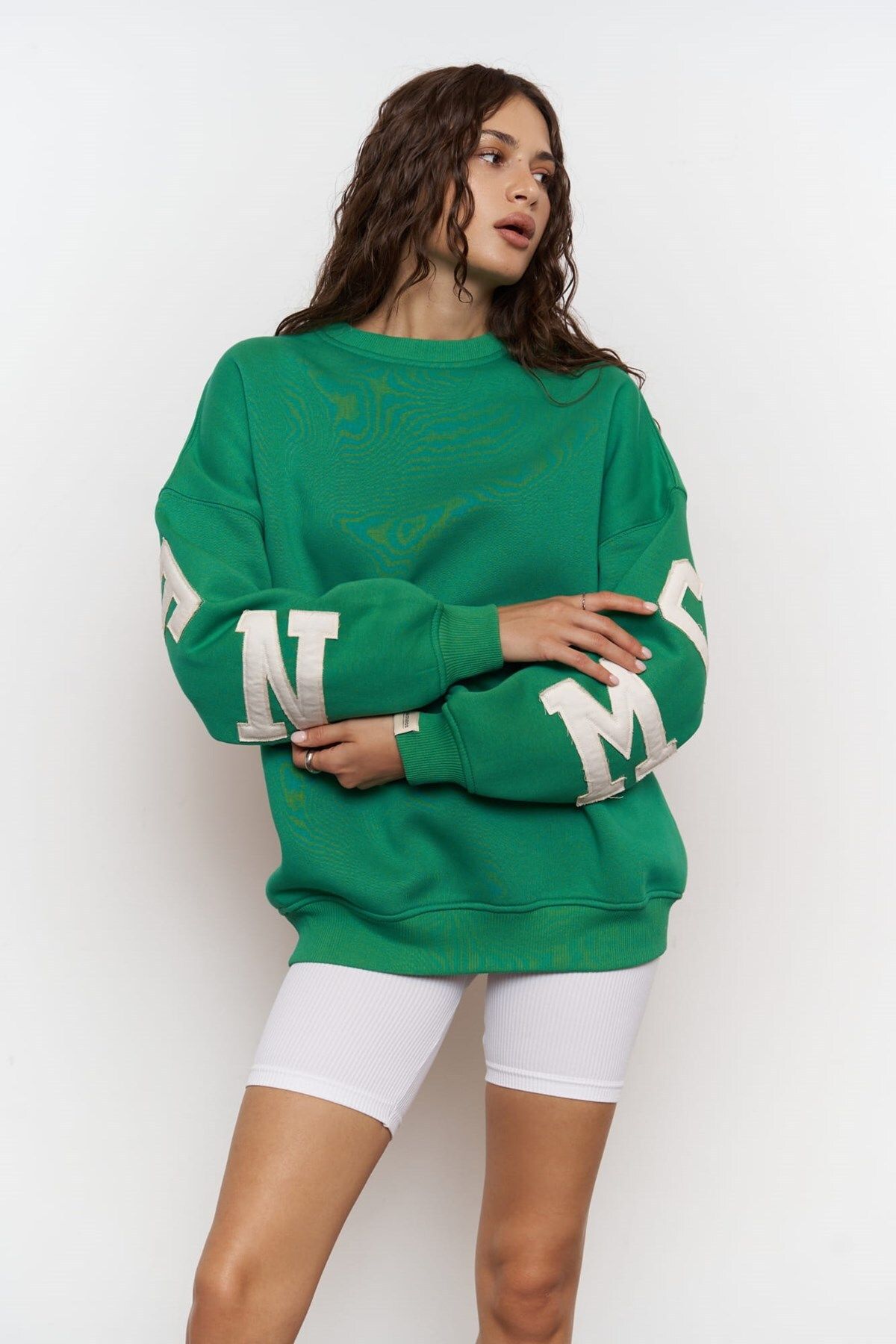 MAİ COLLECTİON Saddle Mcllctn Benetton Oversize Sweatshirt