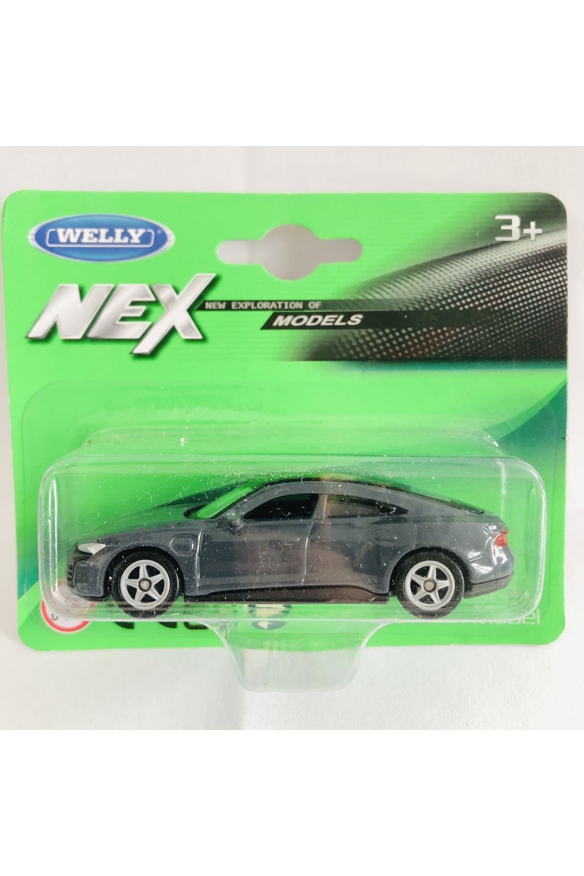 Welly Metal Audi E-tron GT Koyu Gri 1:64 Ölçek Mini Metal Araba Welly Nex Marka
