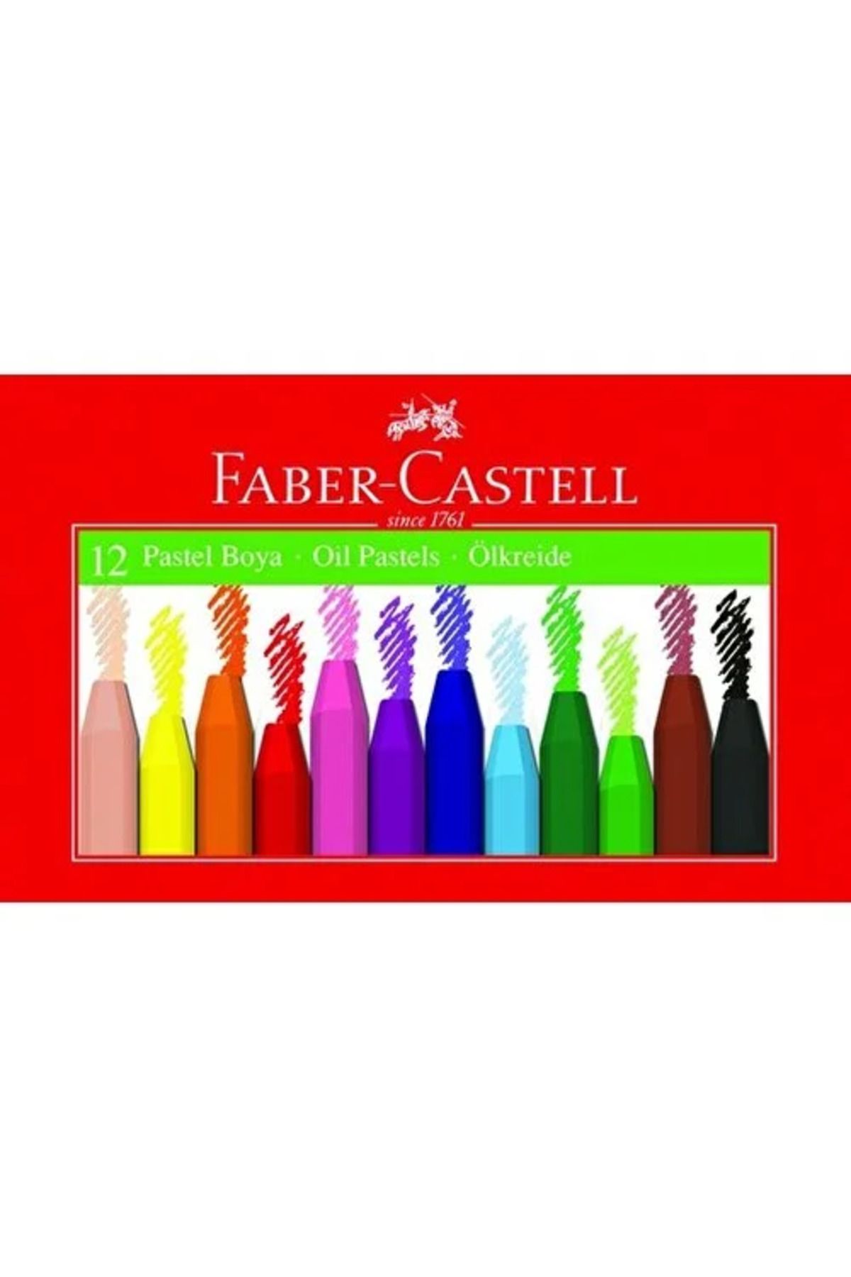 Faber Castell 12 Renk Karton Kutu Pastel Boya Fc-12k 5'li