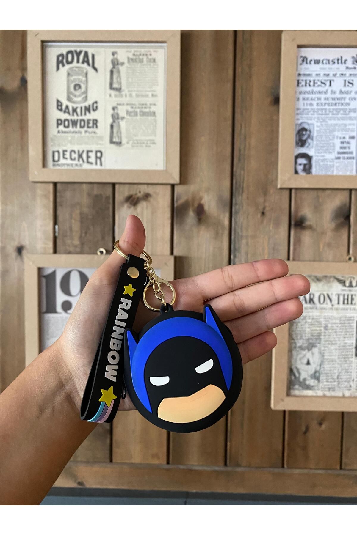 almakistersen Batman Çizgi Film Karakteri Bozukpara Cüzdanı ve Anahtarlık