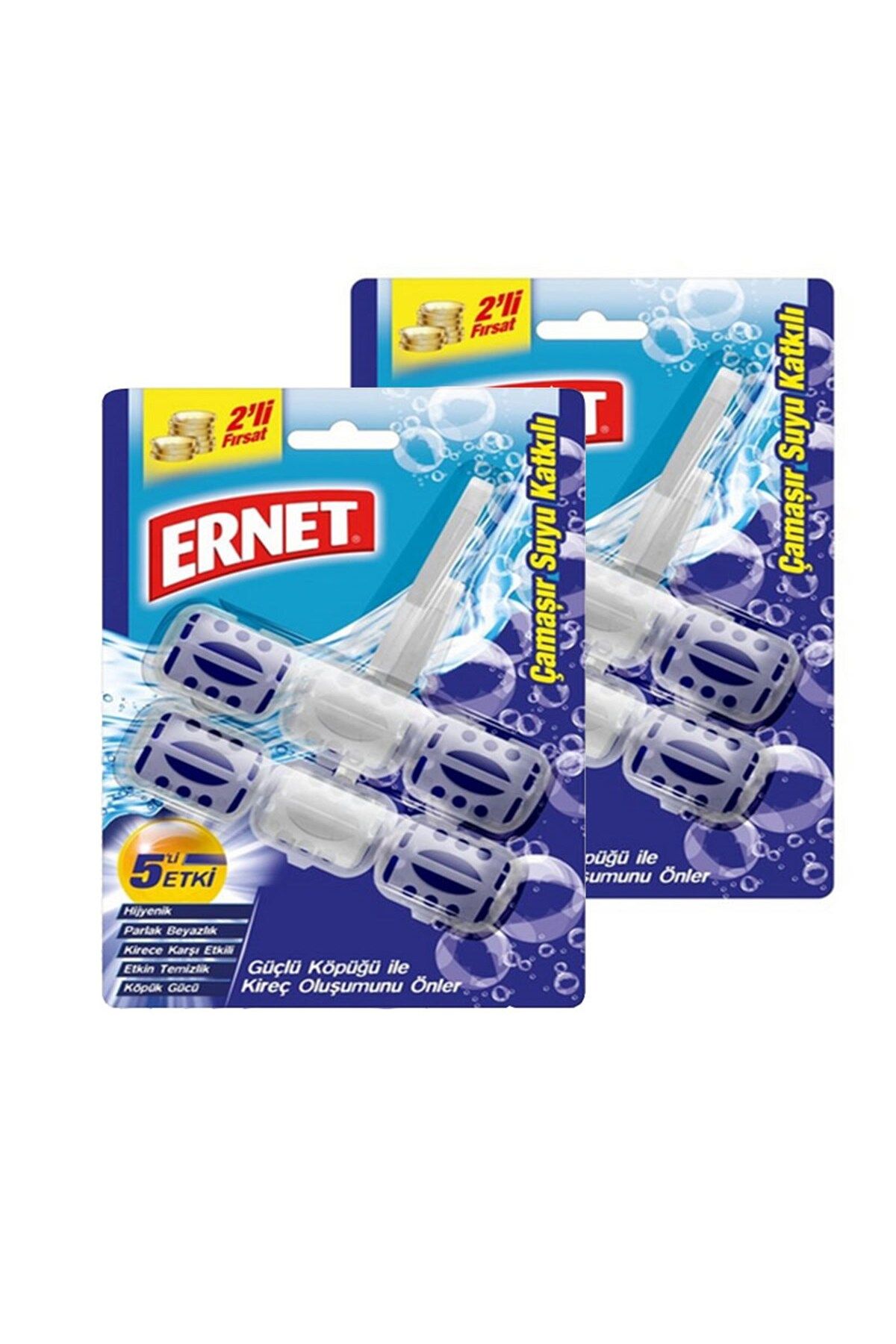 Ernet Premium Wc Blok 2'li Çamaşır Suyu Katkılı X 2'li Paket