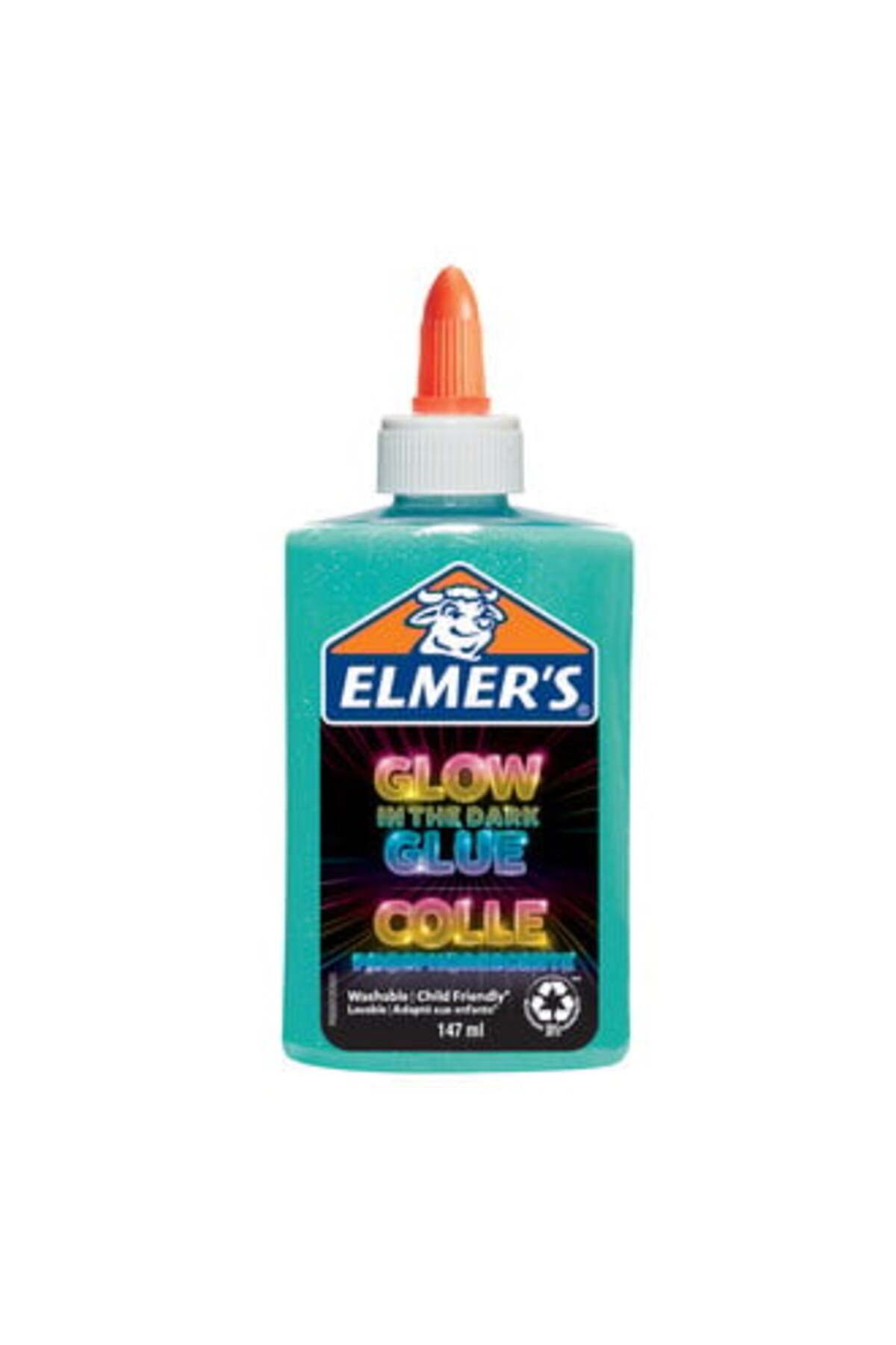 elmers ELMER'S Karanlıkta parlayan yapıştırıcı 147 ml, Mavi ( 1 ADET )