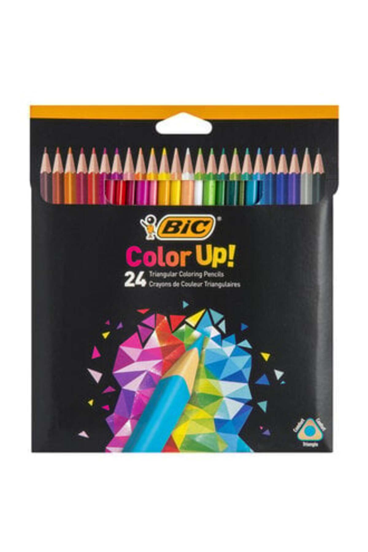 Bic Color Up Üçgen Kuru Boya Kalemi 24'lü Set ( 1 ADET )