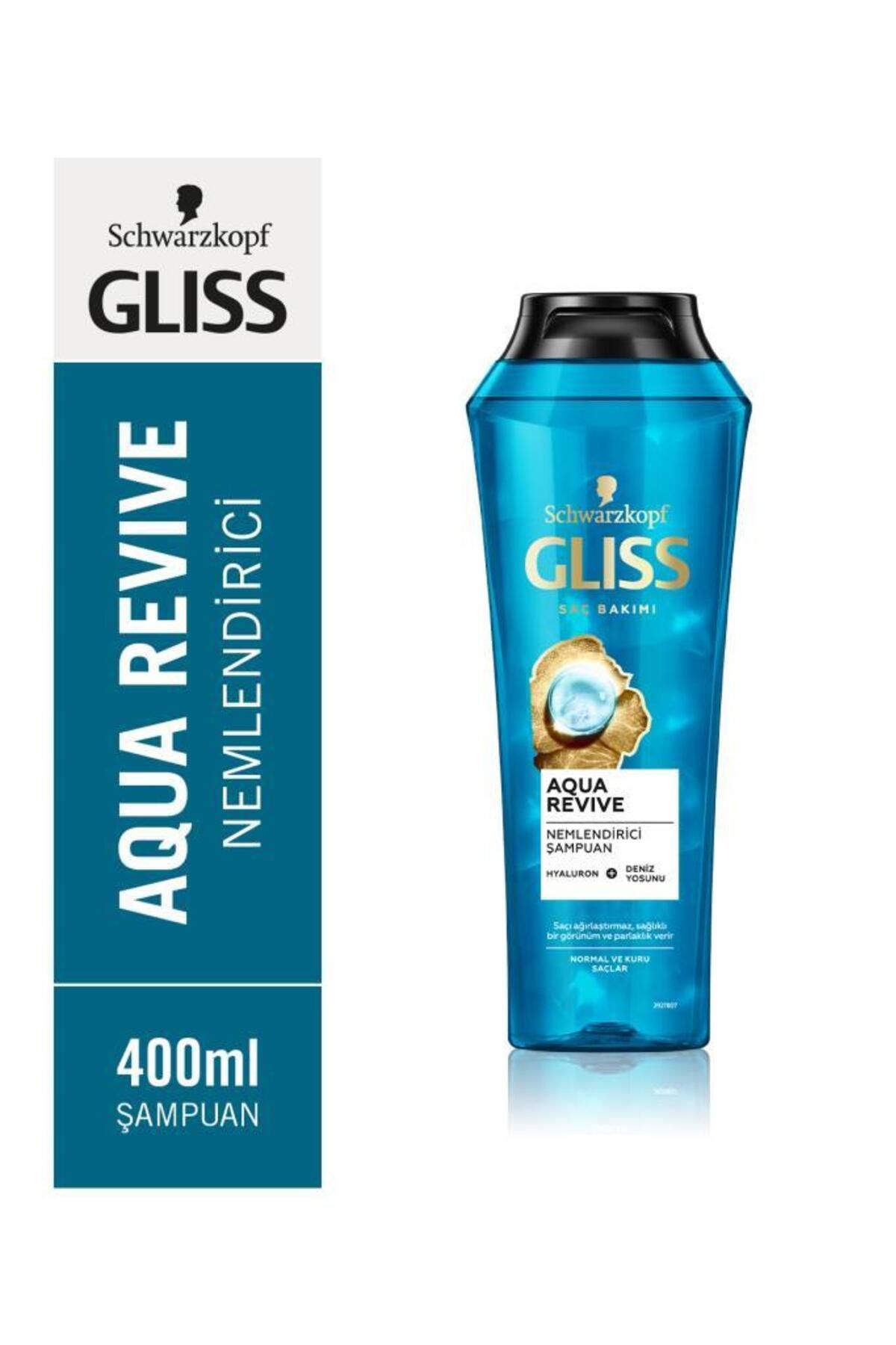 Gliss Aqua Revive Hyaluron ve Deniz Yosunu içeren Nemlendirici Şampuan 400ml
