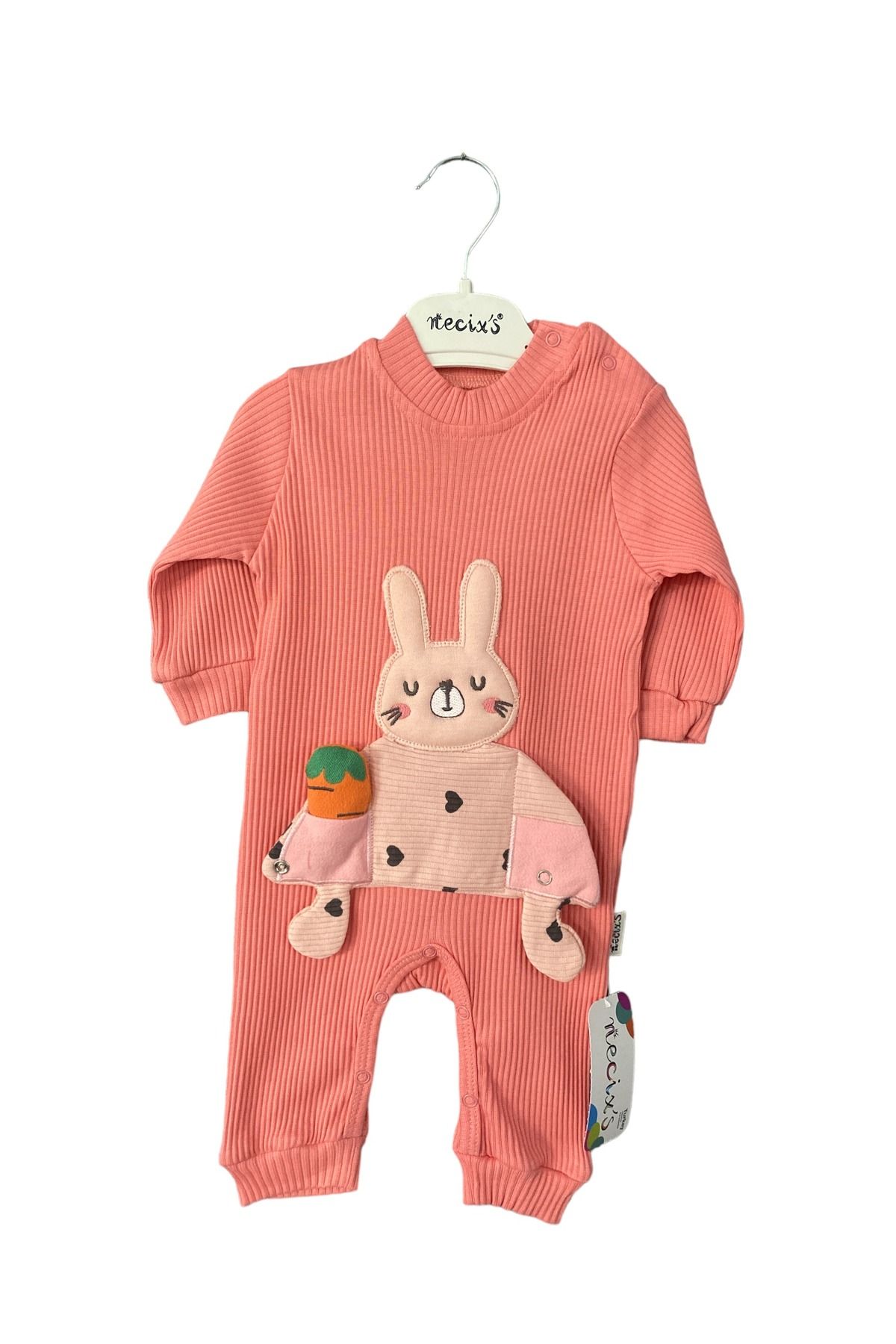 Necix's Tavşan oyuncaklı bebek tulum