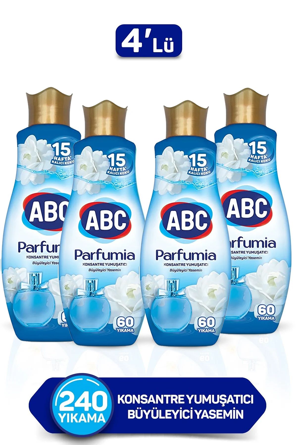 ABC Parfumia Büyüleyici Yasemin Konsantre Yumuşatıcı 1440 ml 4'lü Seti