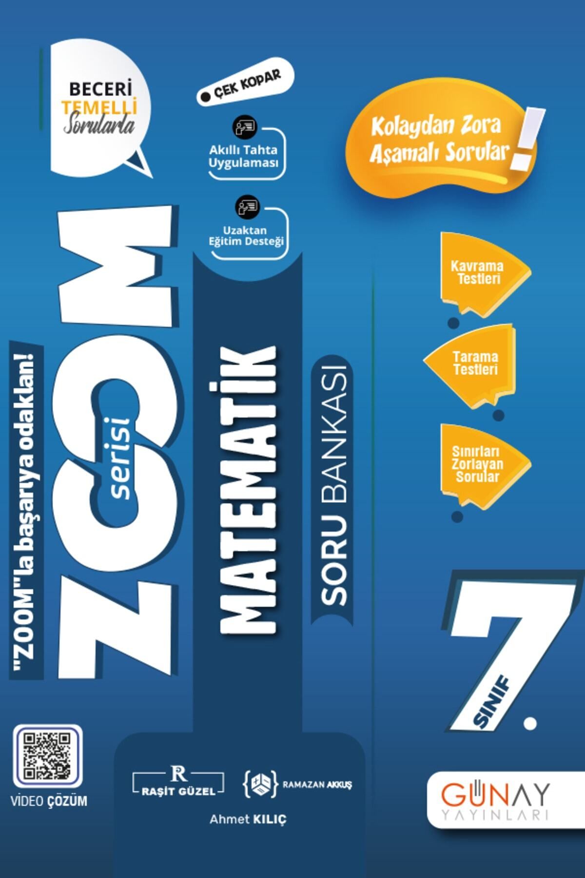 Gün&Ay Yayınları Günay 7.sınıf Zoom Serisi Matematik Soru Bankası 2022-2023