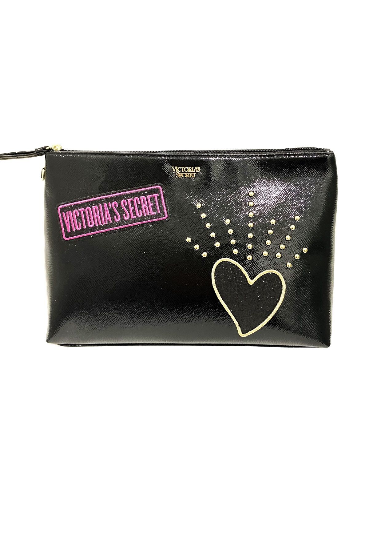 Victoria's Secret VS Logo Yazısı Sim İşlemeli Yıldız Detaylı Clutch Çanta