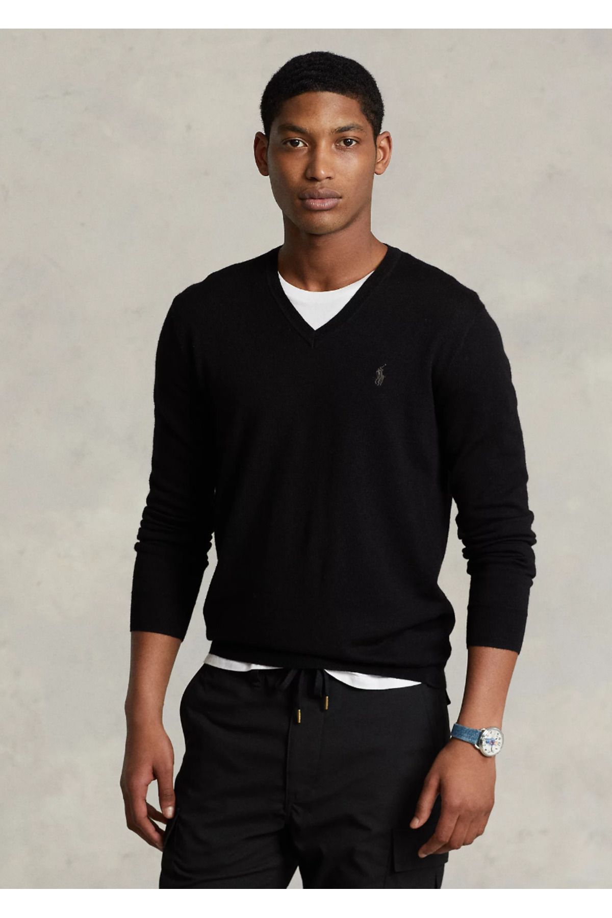 Ralph Lauren Slim Fit Washable Wool V-Neck Jumper