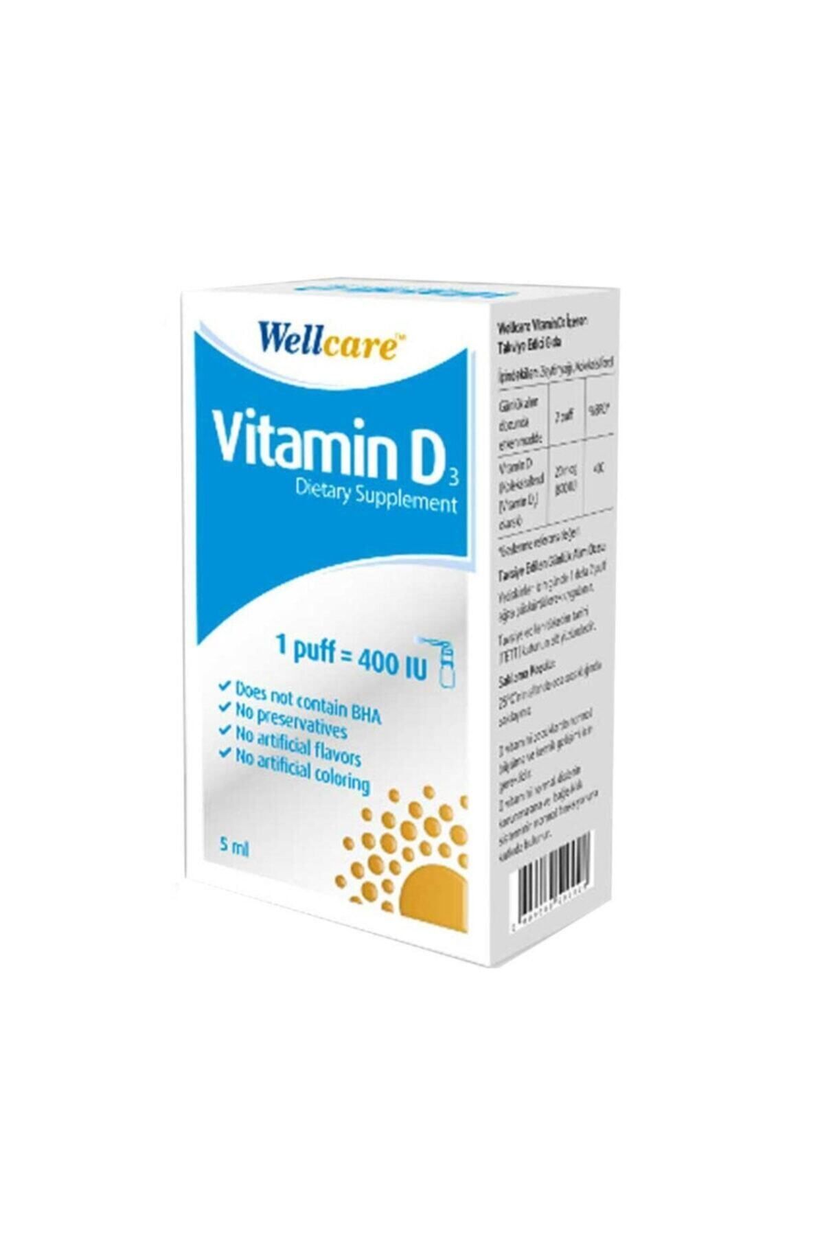Wellcare Vitamin D3 400 Iu 5ml